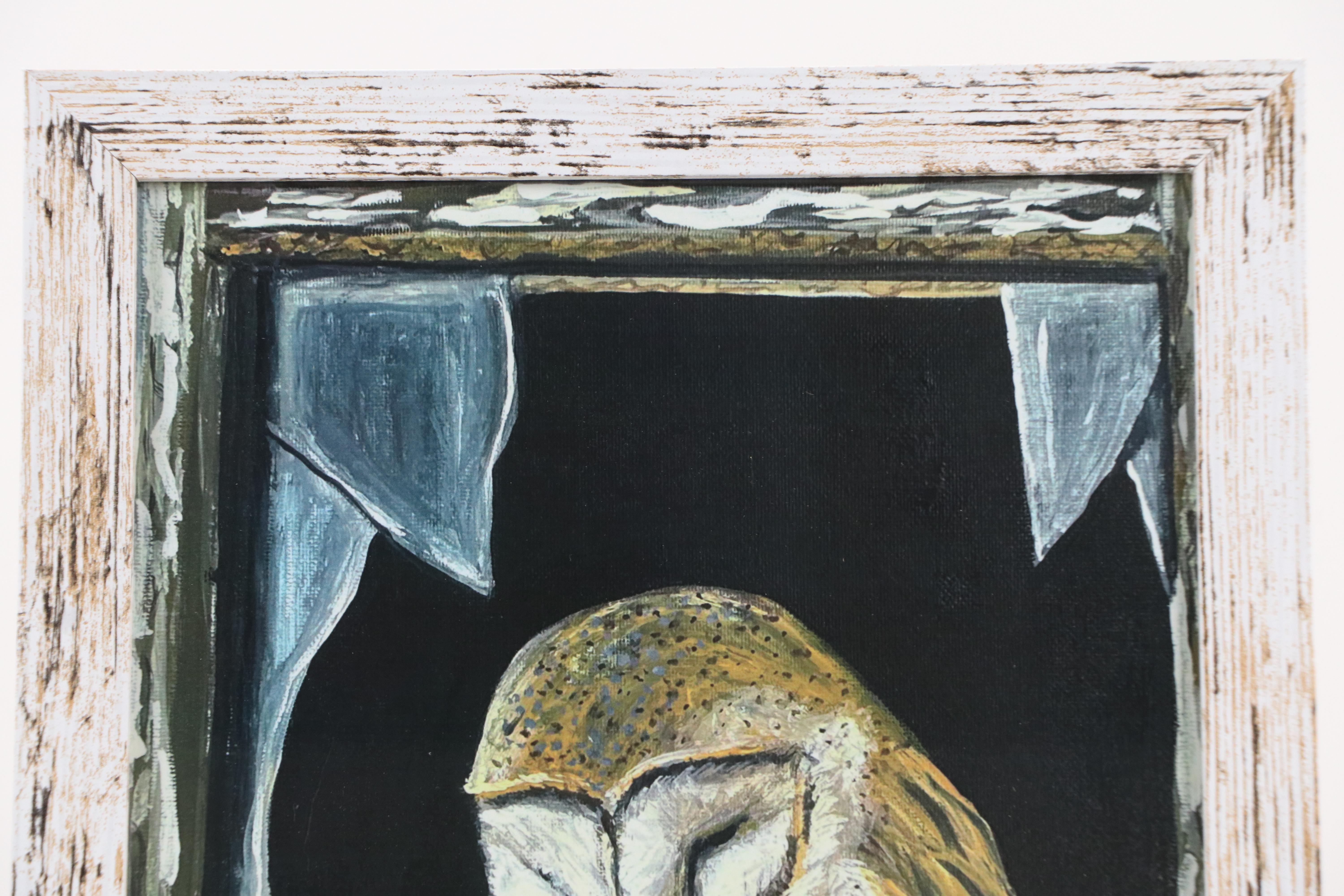 Joanne Young Offset Lithograph "Barn Owl," Late 20th Century