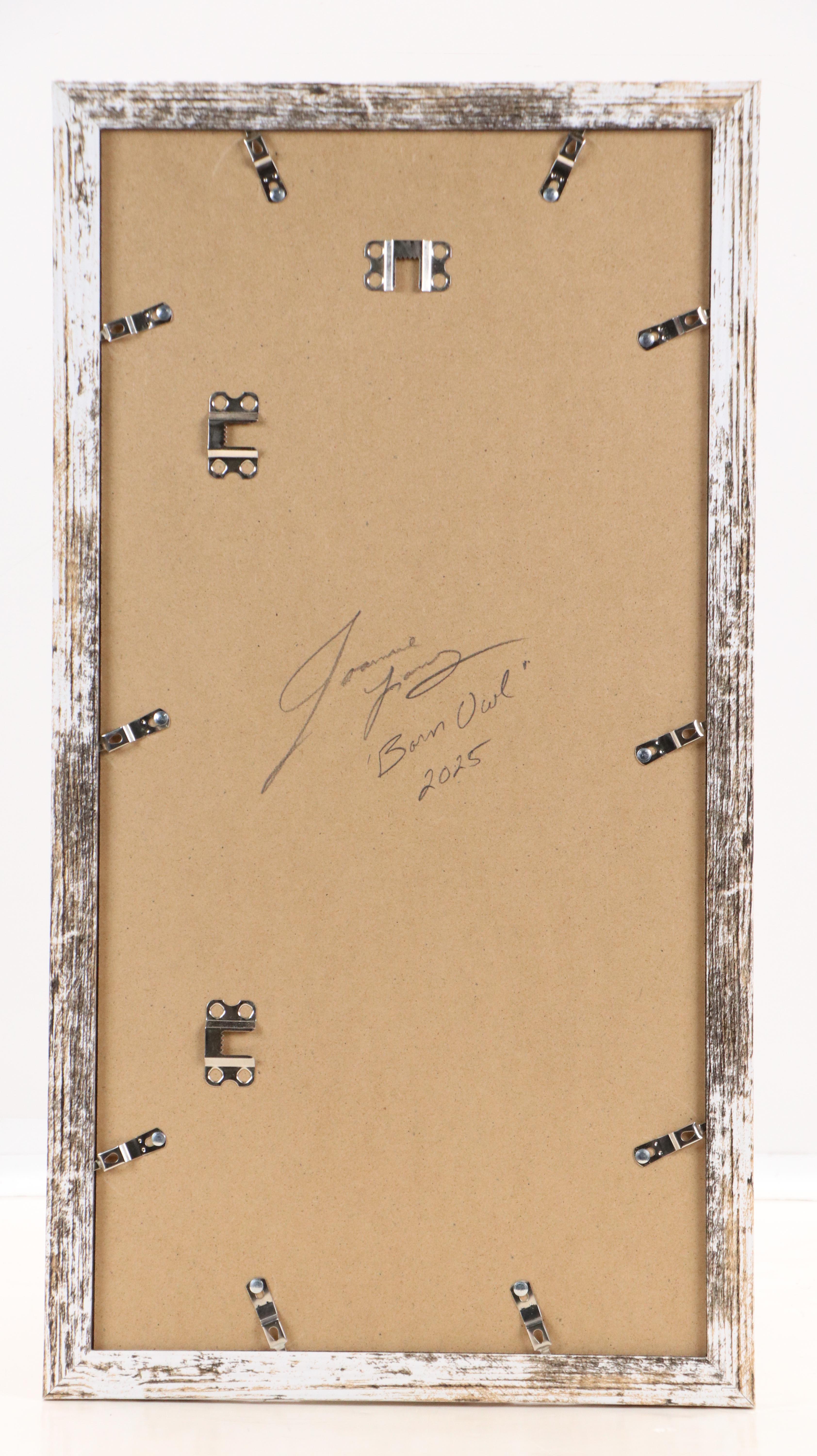 Joanne Young Offset Lithograph "Barn Owl," Late 20th Century