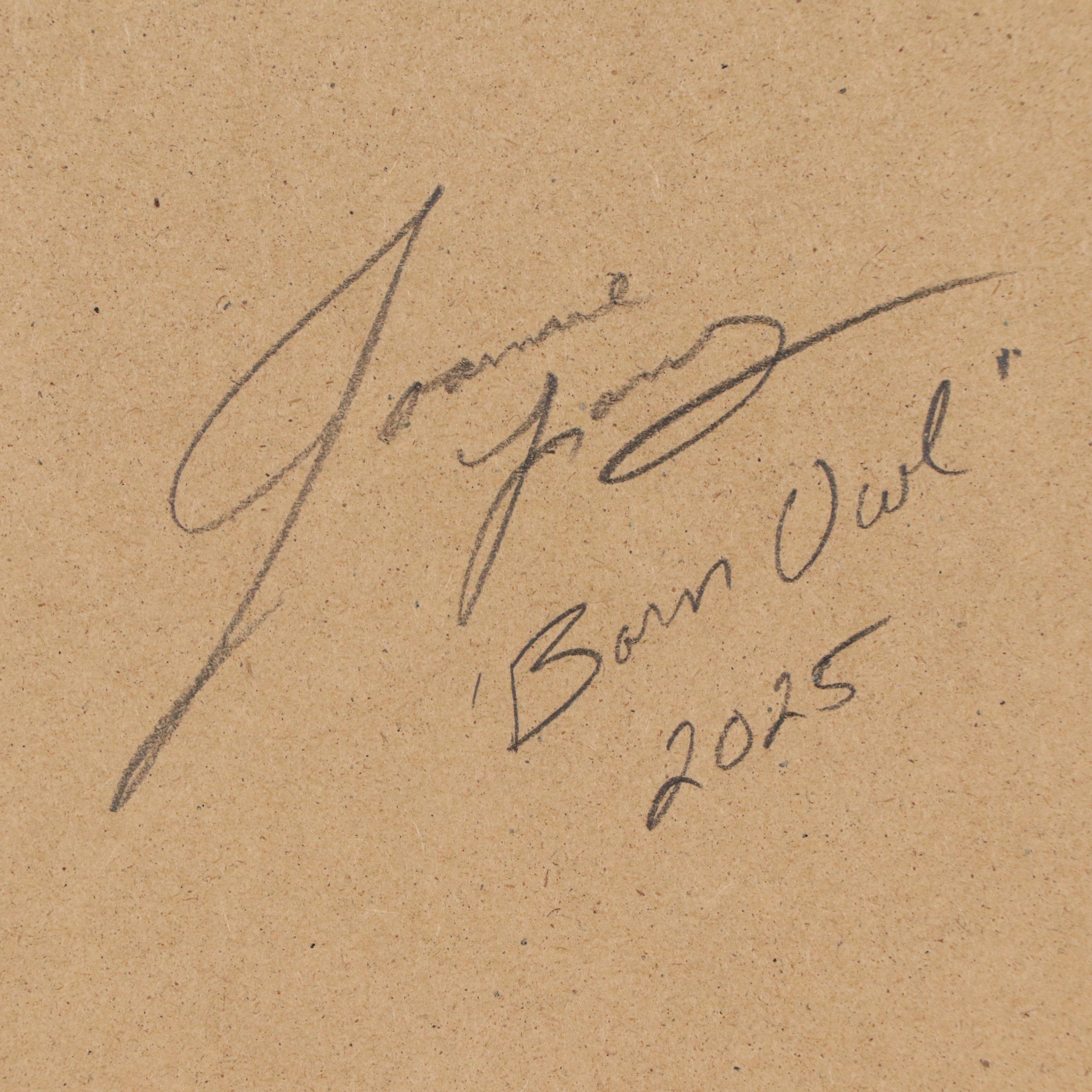 Joanne Young Offset Lithograph "Barn Owl," Late 20th Century