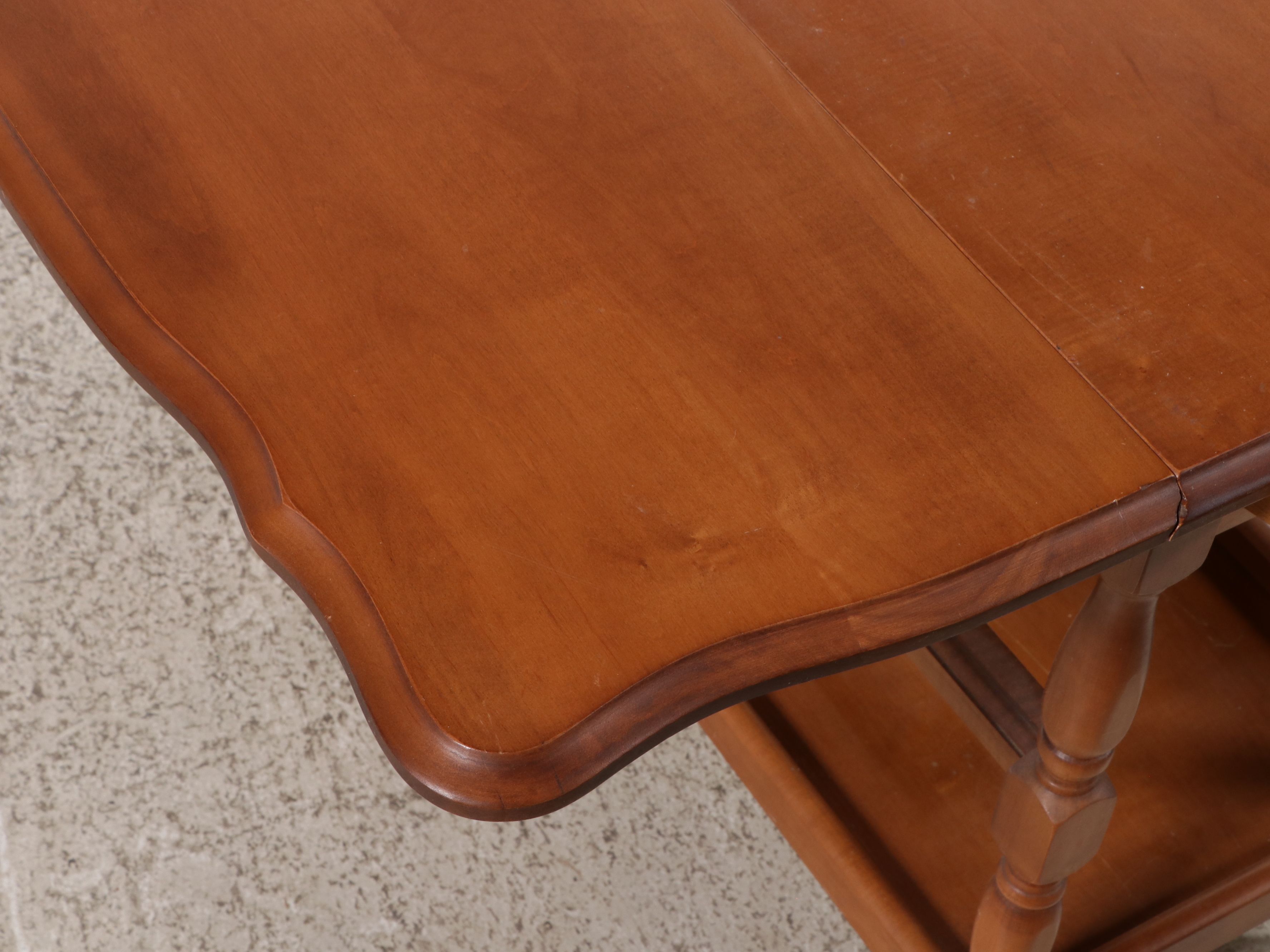 Early American Style Maple Tea Cart