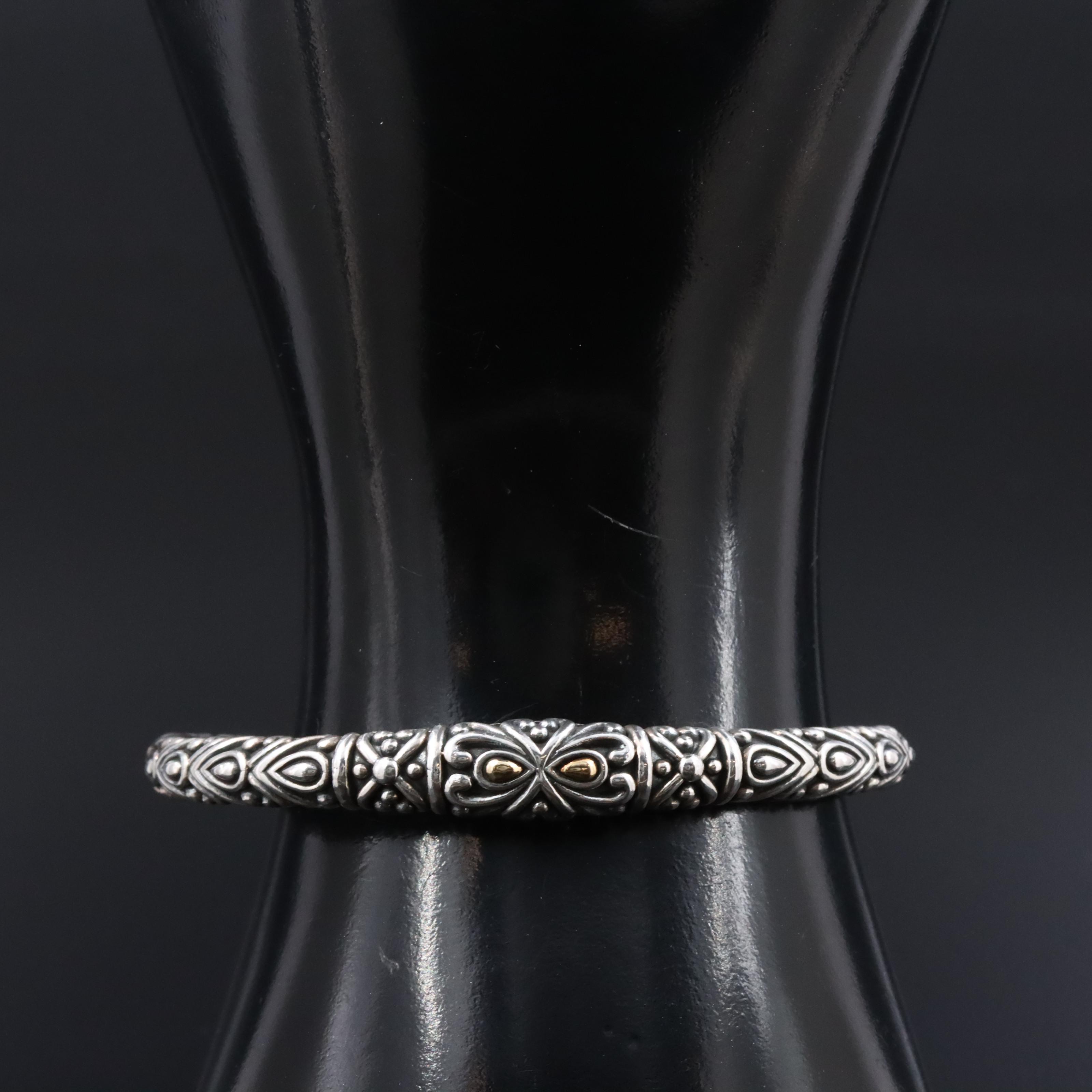 Angela by John  Hardy Sterling Cuff with 14K Accents