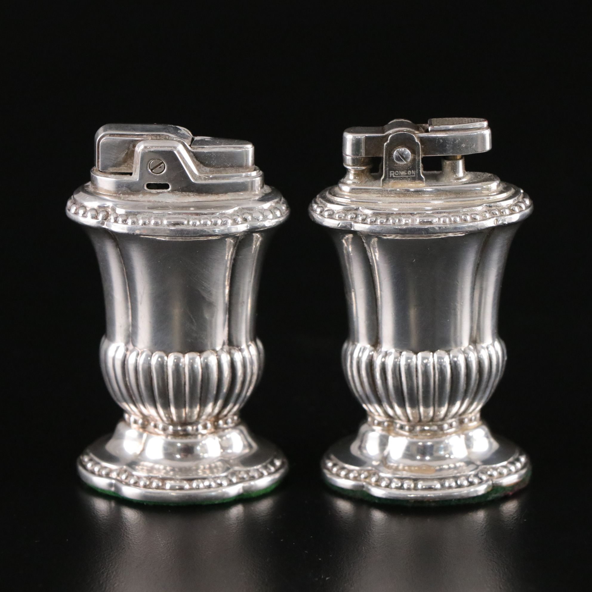 Ronson "Crown" and "Mayfair" Cigarette Lighters, Mid-20th Century