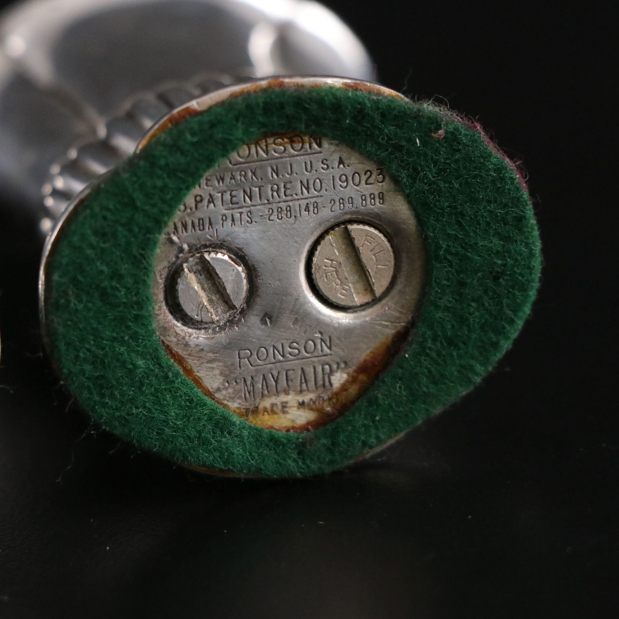 Ronson "Crown" and "Mayfair" Cigarette Lighters, Mid-20th Century