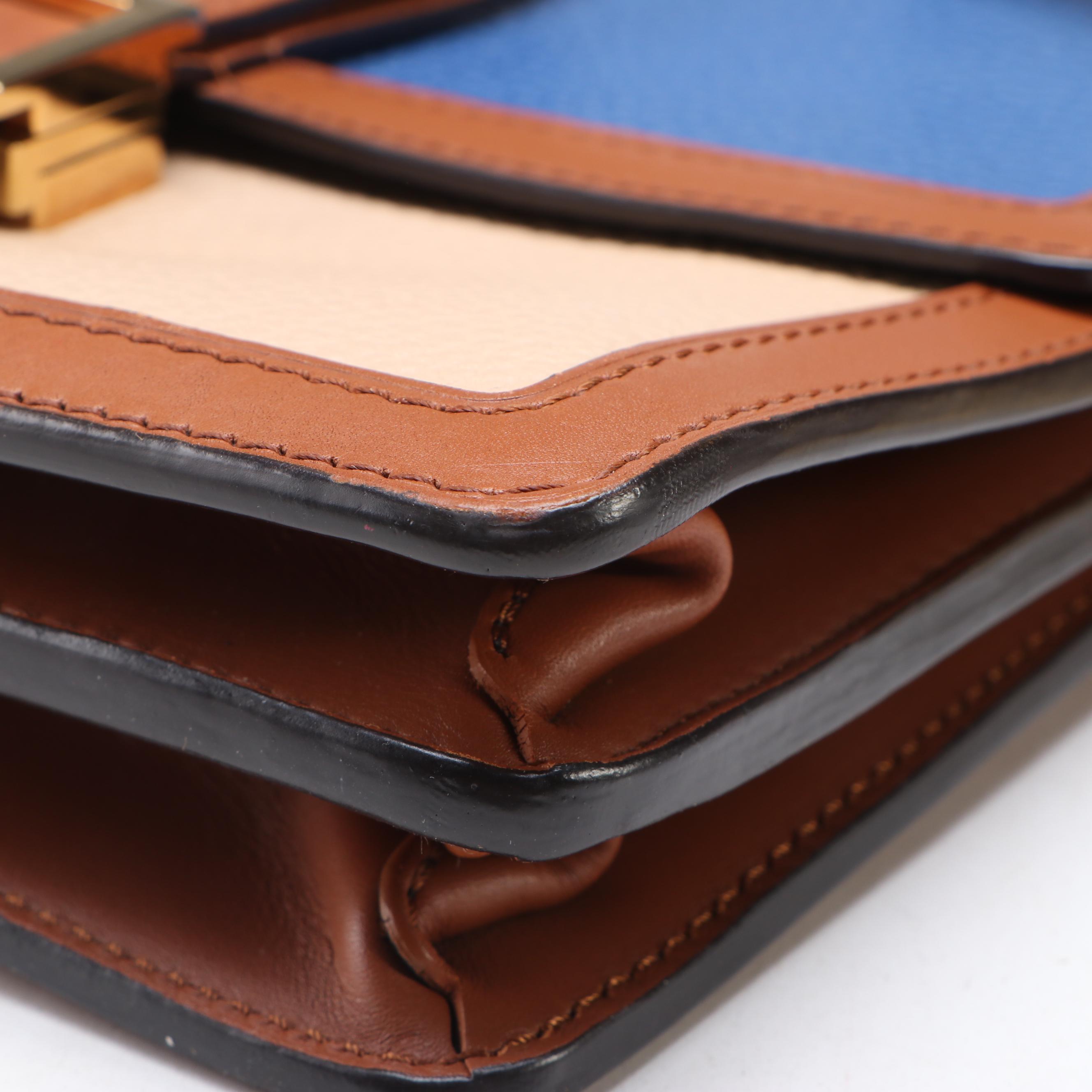 Louis Vuitton Dauphine MM Bag in Color Block Taurillon Leather