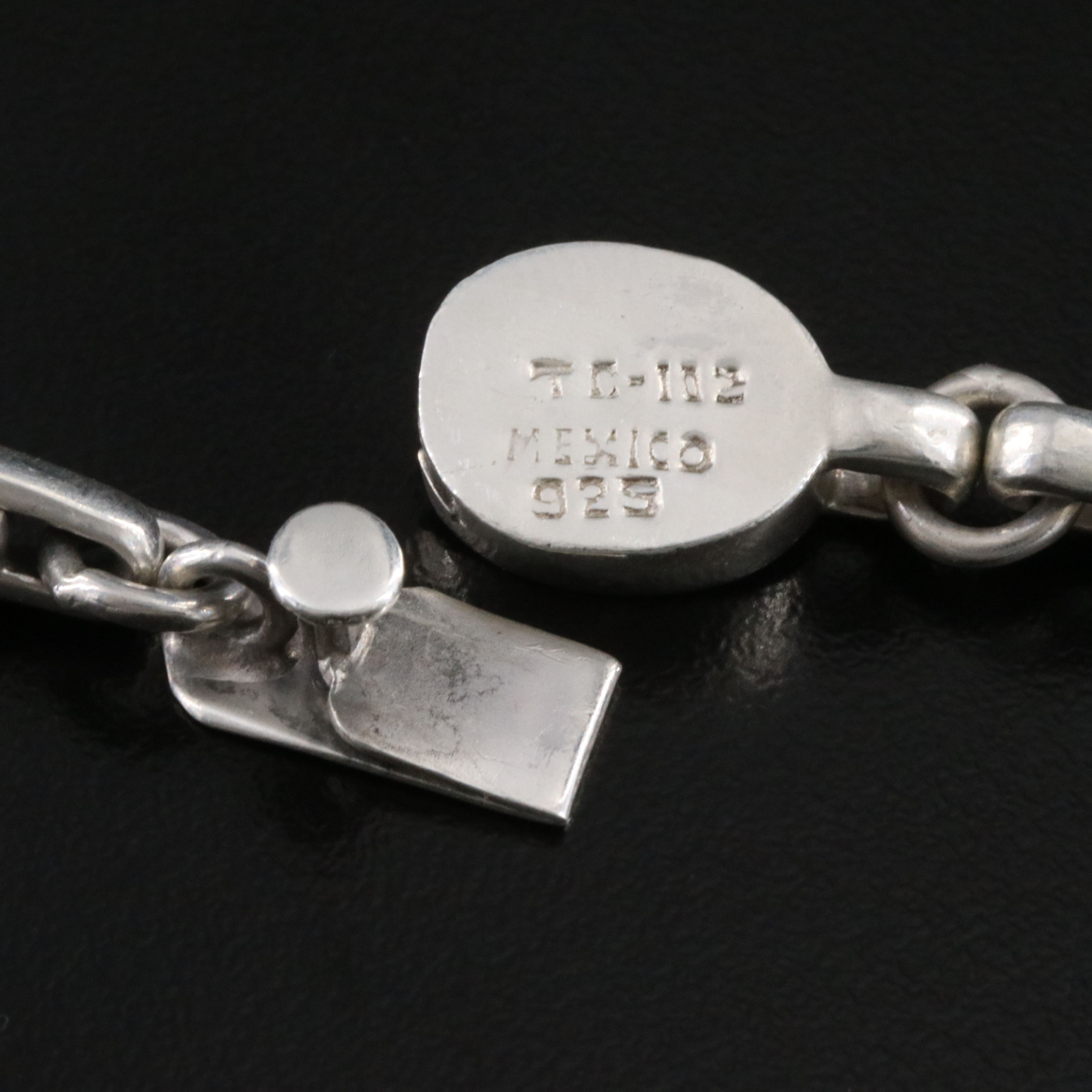 Mexican Modernist Sterling Link Necklace