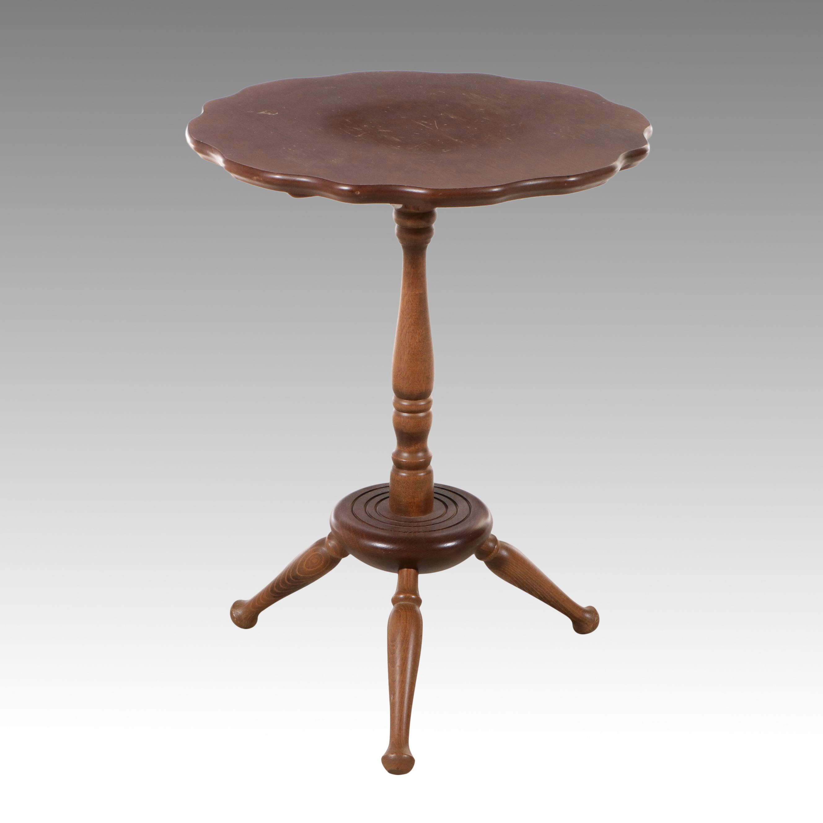 Cornwall Wood Products Colonial Style Birch Tilt-Top Candlestand