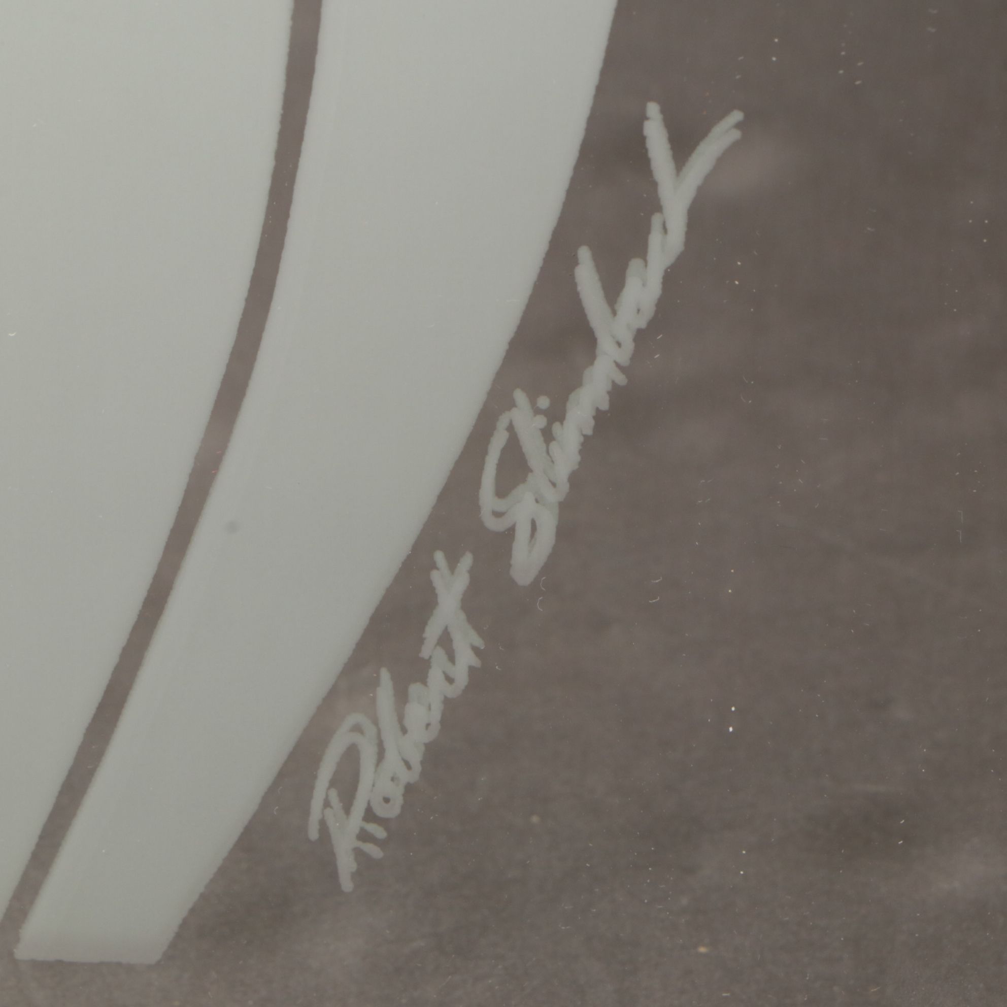 Robert Slimbach Etched & Painted Tiger Lily Wall Mirror for Windsor Art