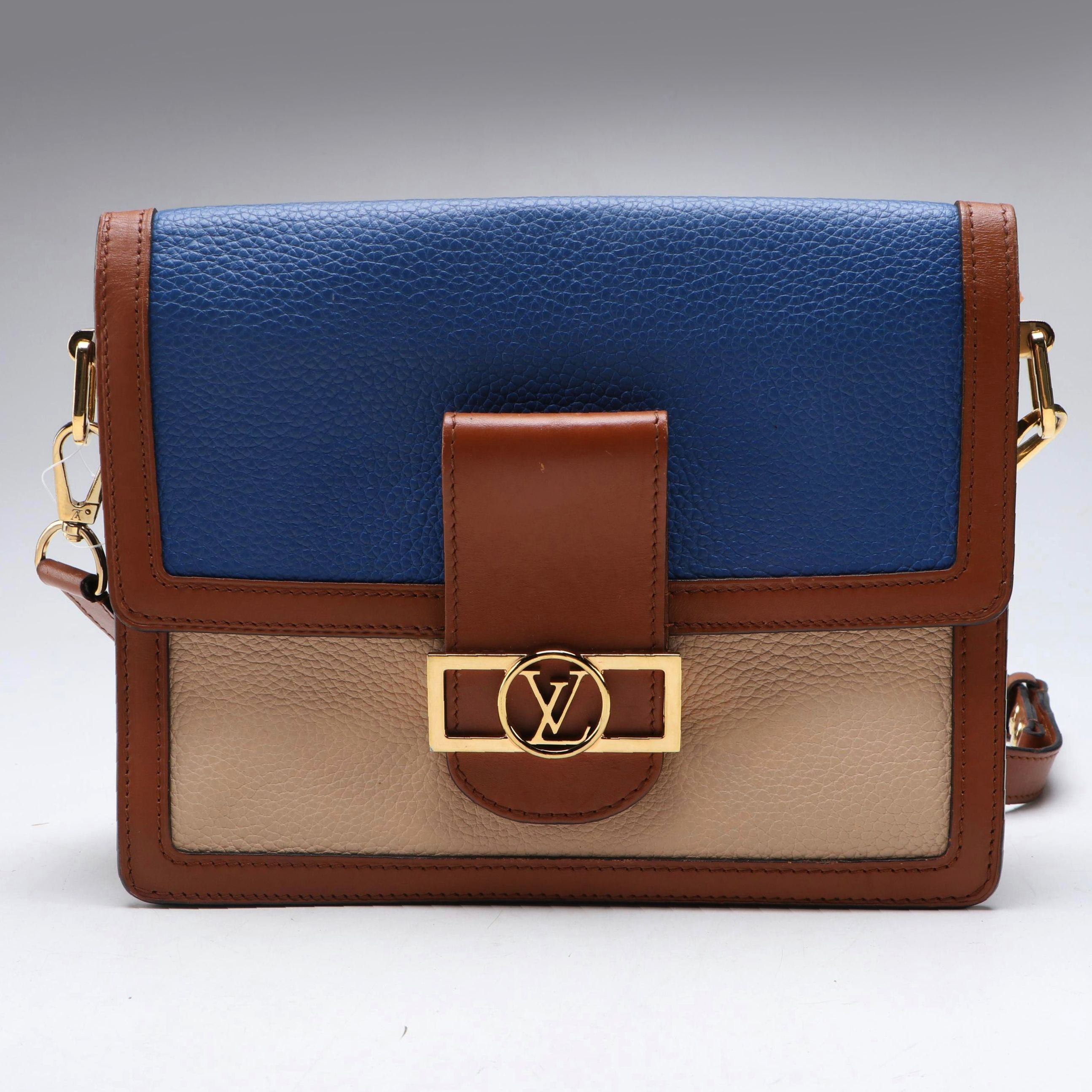 Louis Vuitton Dauphine MM Bag in Color Block Taurillon Leather