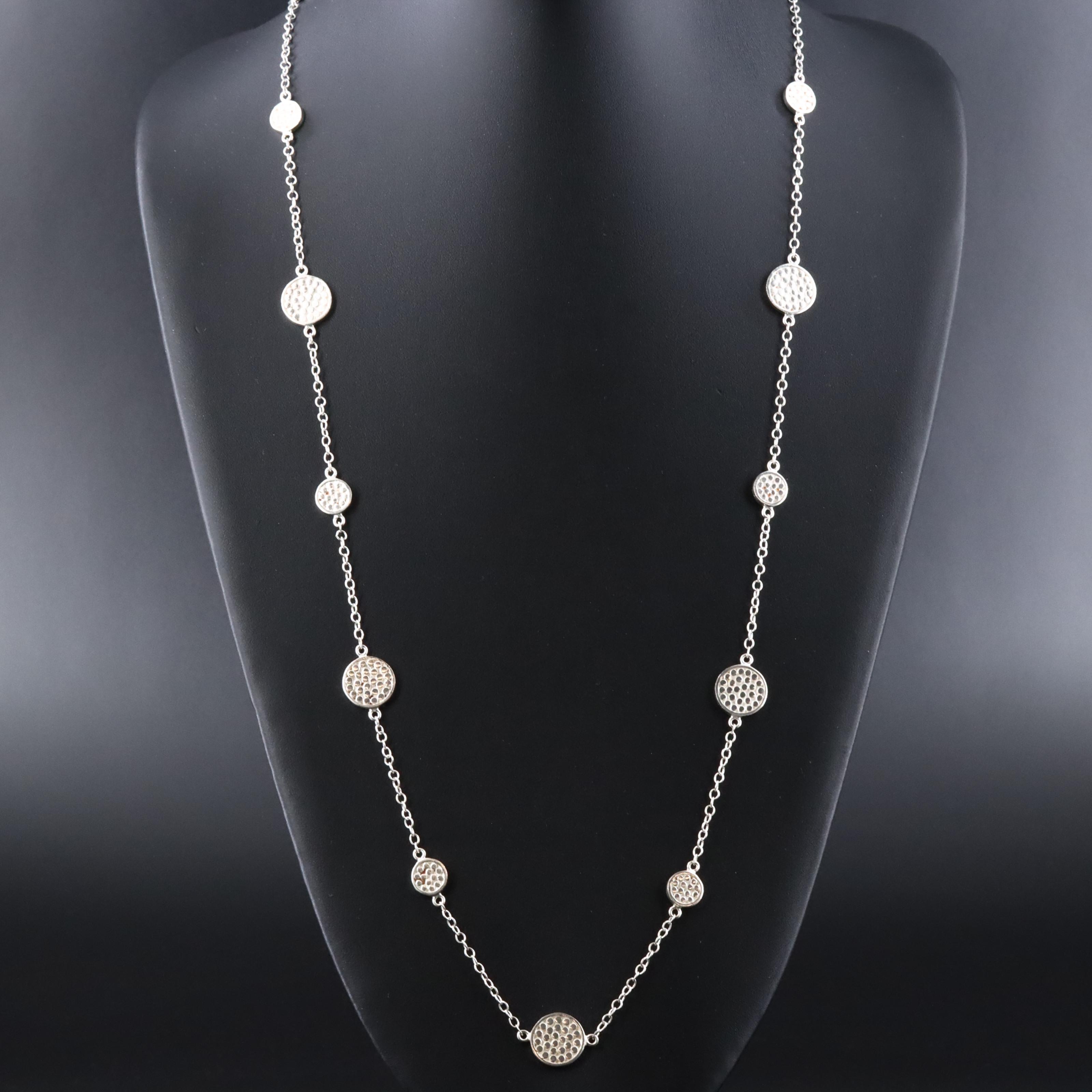 Anna Beck Sterling Station Necklace