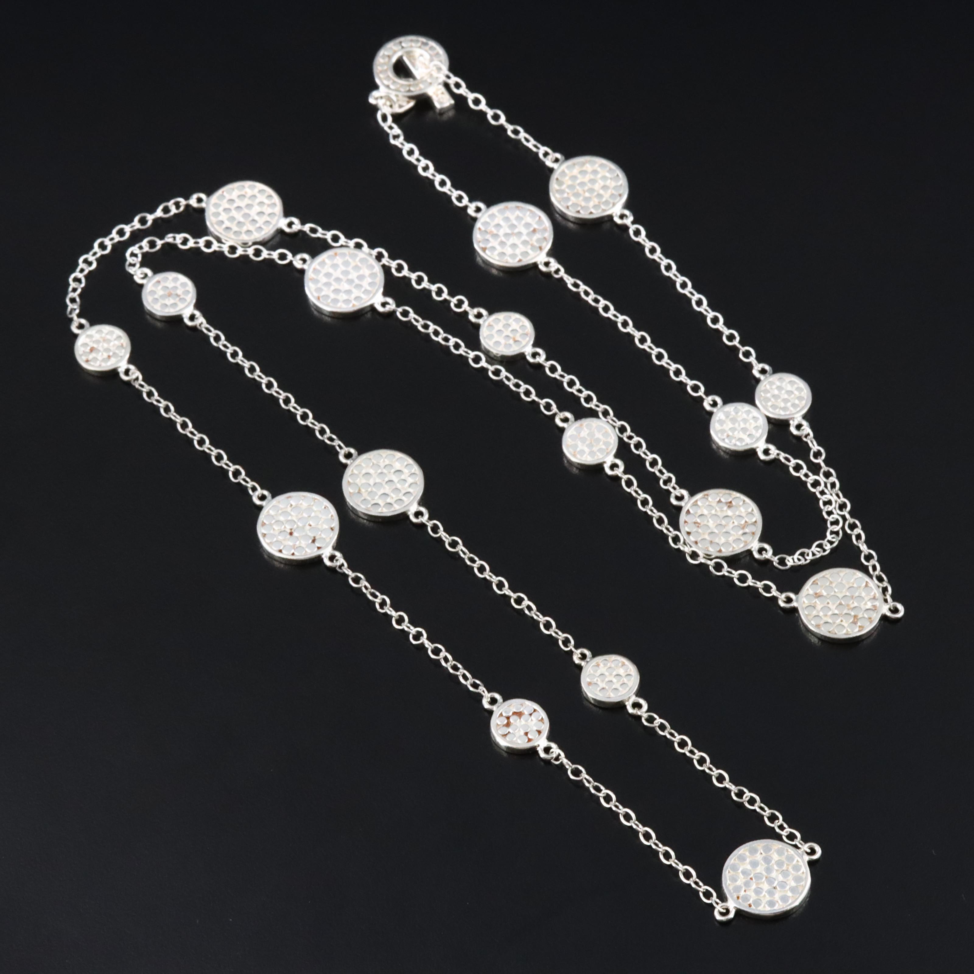 Anna Beck Sterling Station Necklace