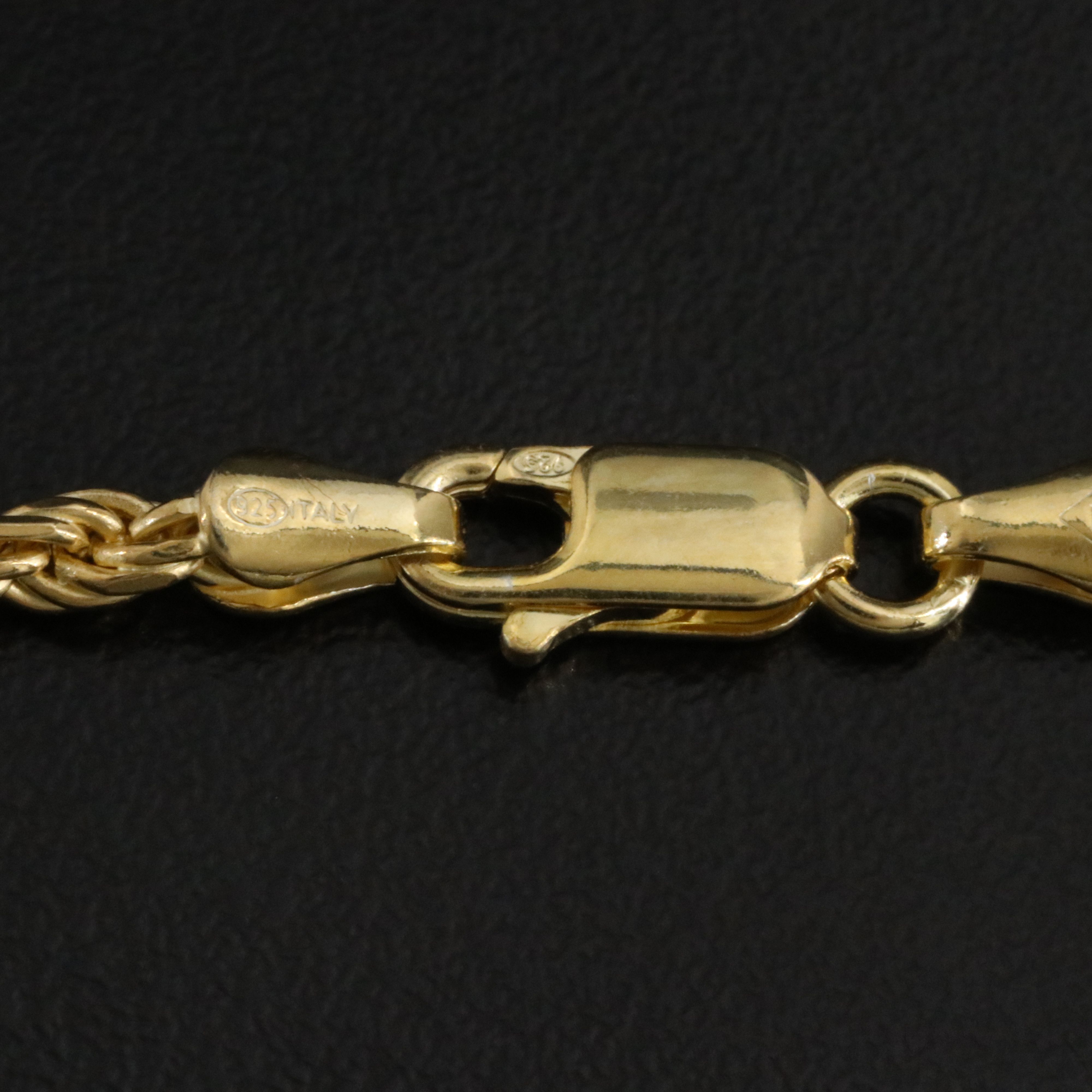 Italian Sterling Braided Rope Chain Necklace