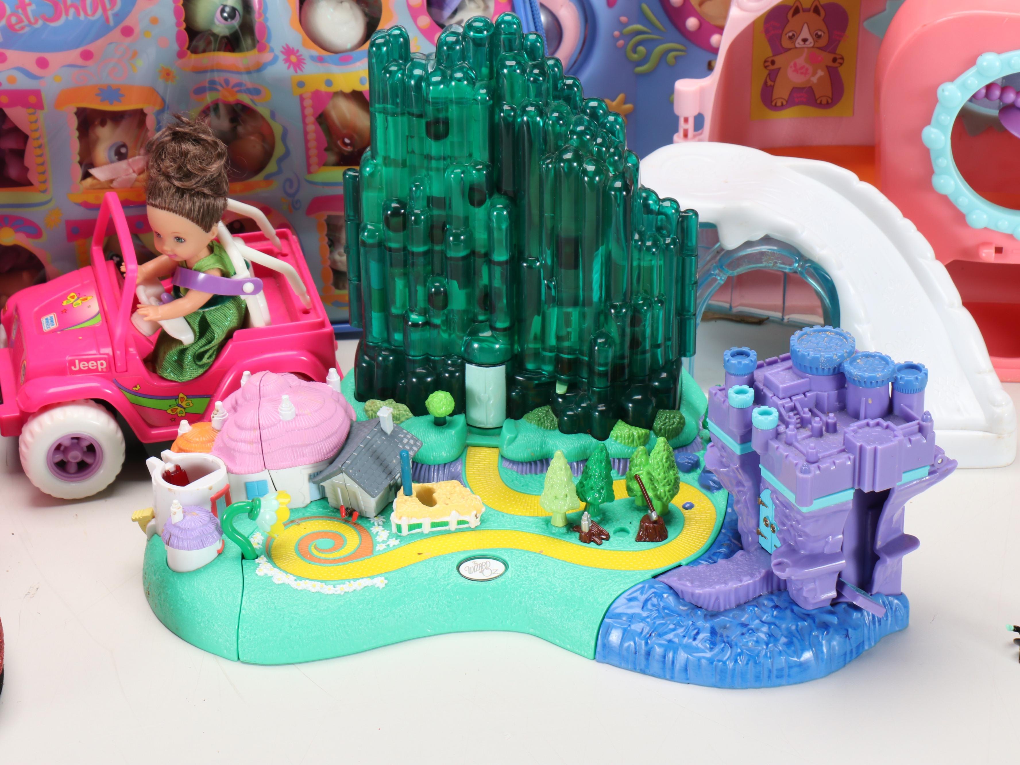 Polly Pocket Wizard of Oz Playset, Millennium Wedding Barbie with More Toys