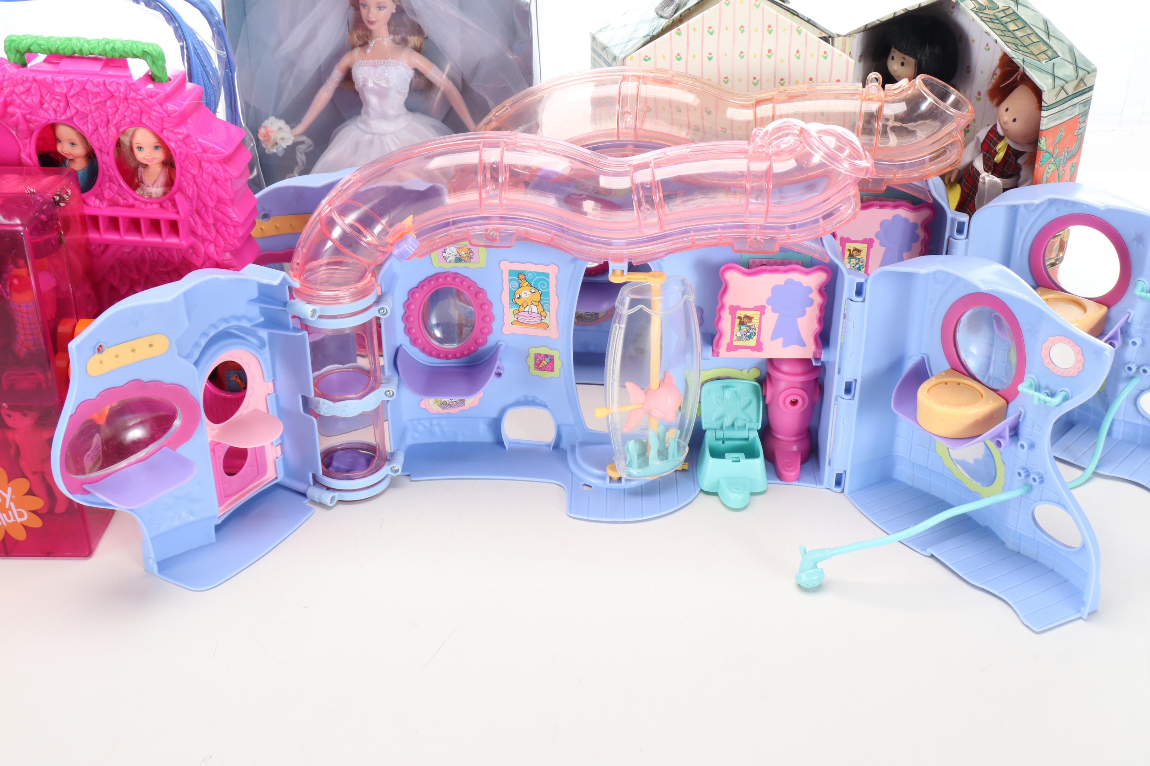 Polly Pocket Wizard of Oz Playset, Millennium Wedding Barbie with More Toys