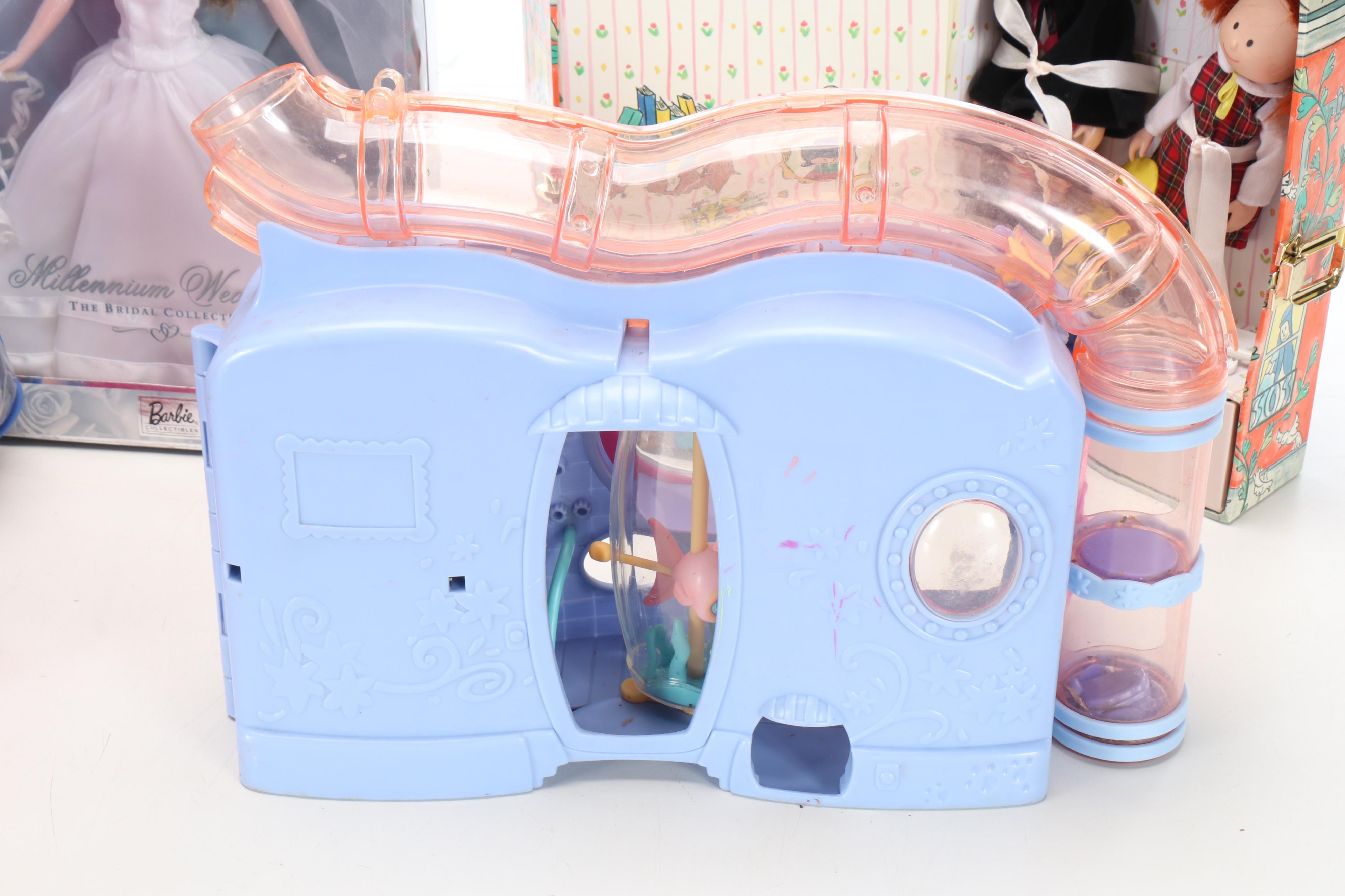 Polly Pocket Wizard of Oz Playset, Millennium Wedding Barbie with More Toys