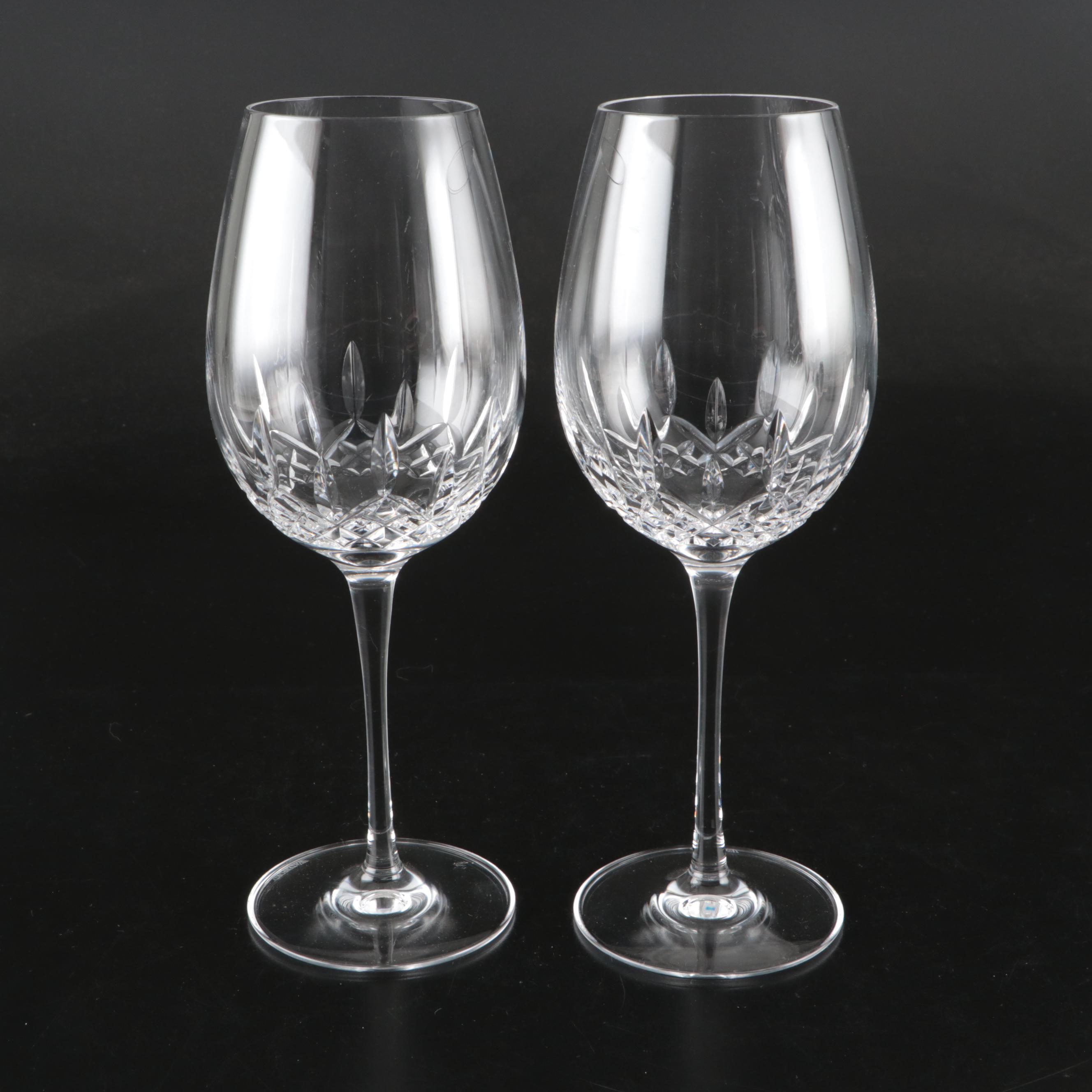 Waterford "Lismore" Crystal Wine Glasses