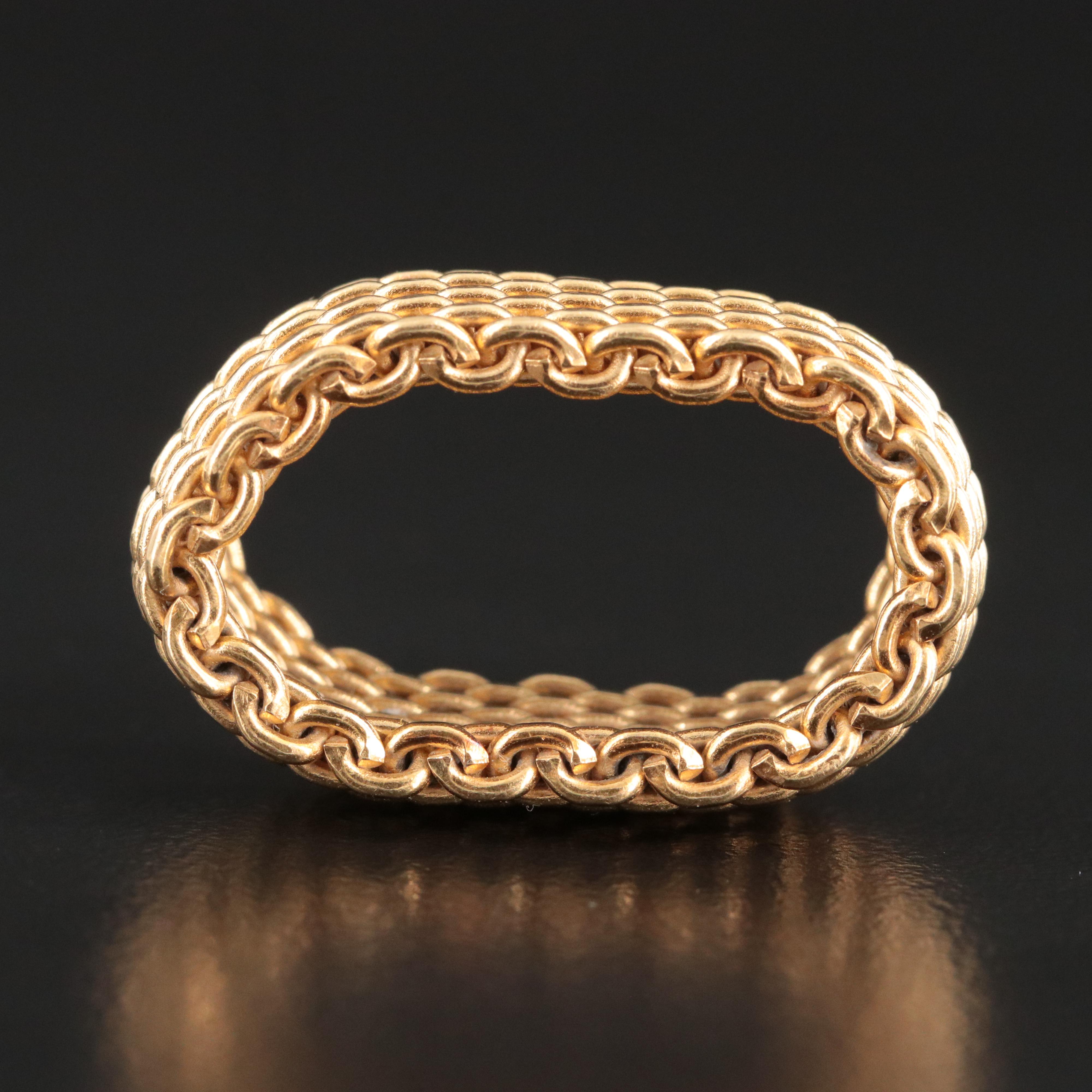 Tiffany & Co. Somerset 18K Mesh Ring