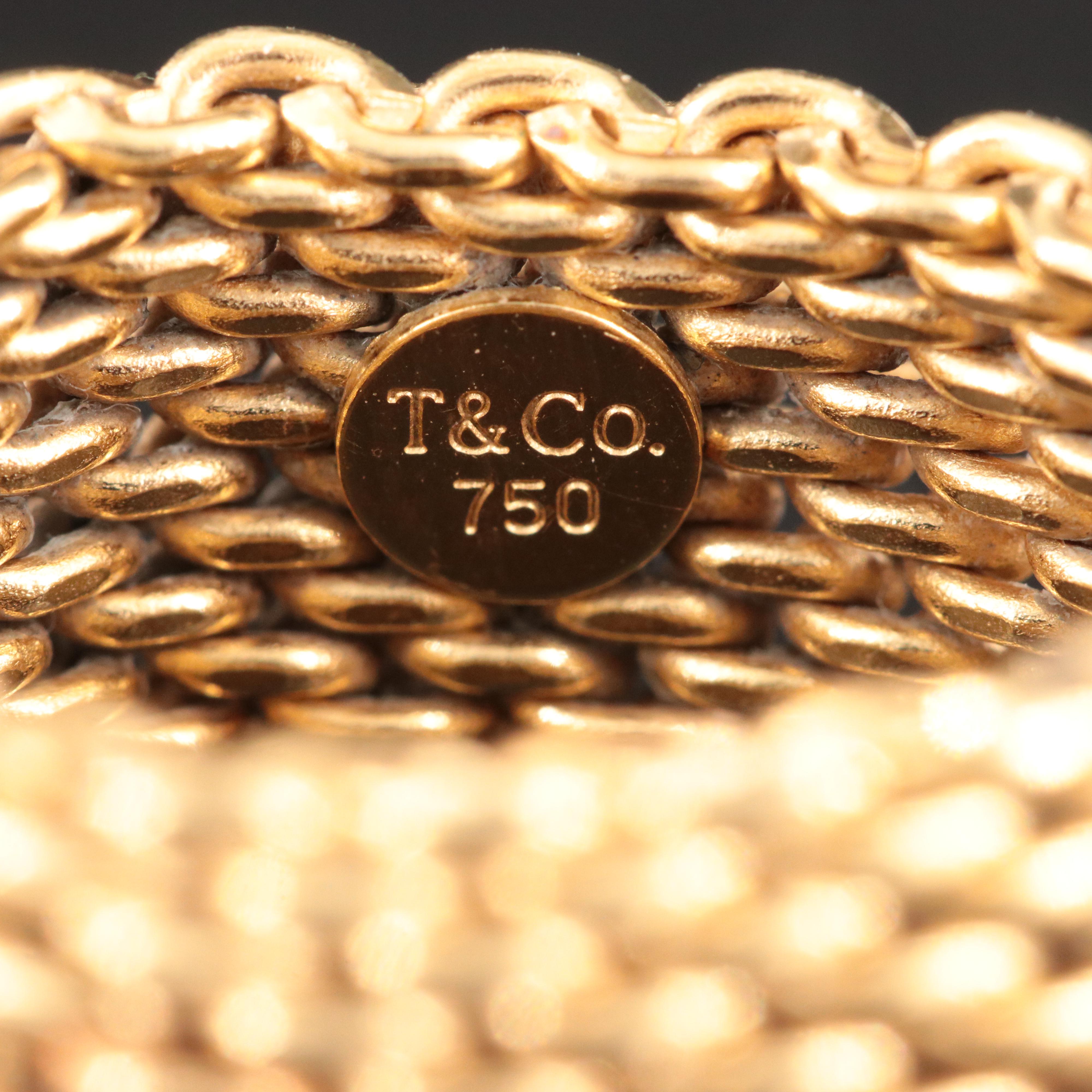 Tiffany & Co. Somerset 18K Mesh Ring