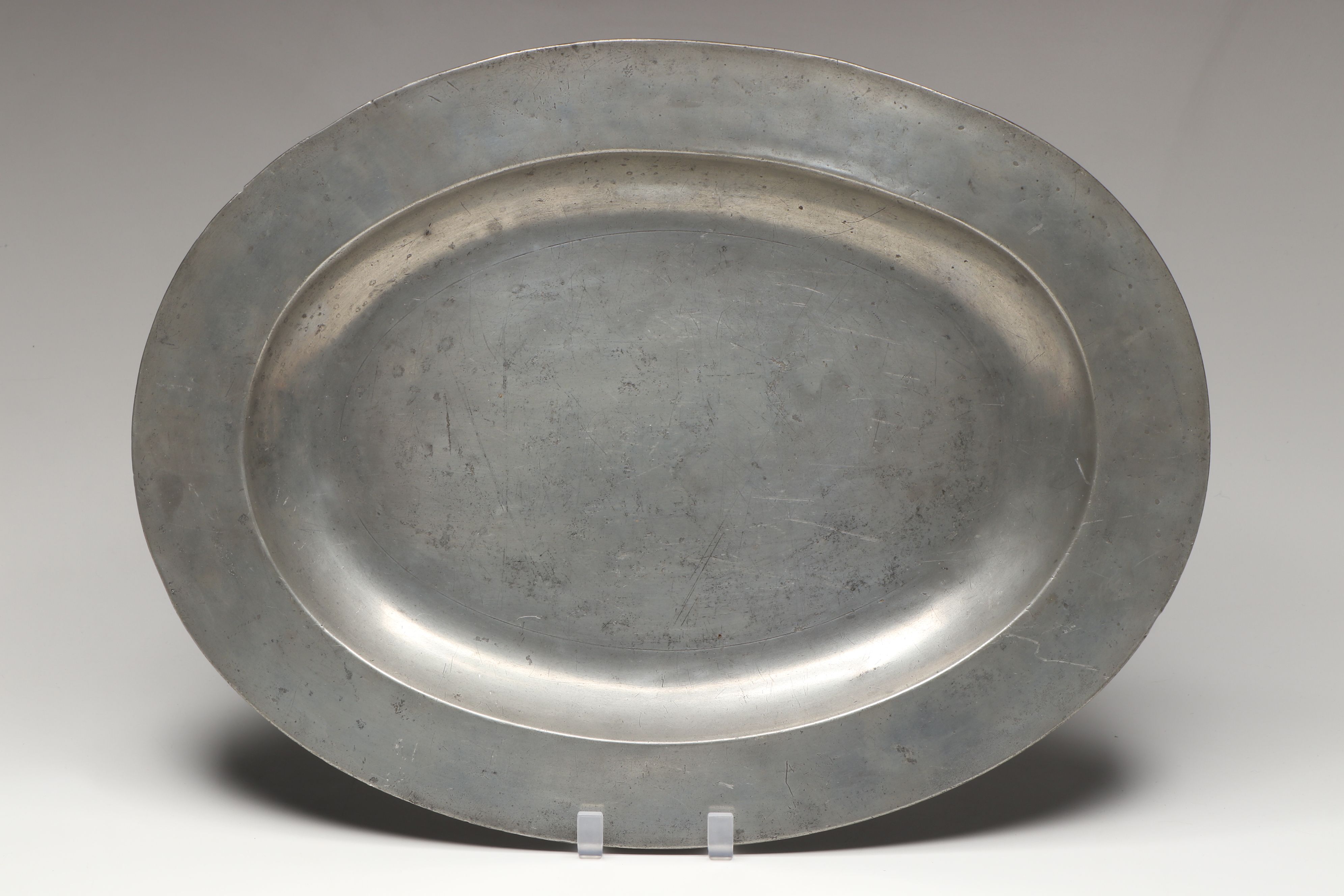 International Silver Colonial Style Pewter Goblets with Other Oval Platter