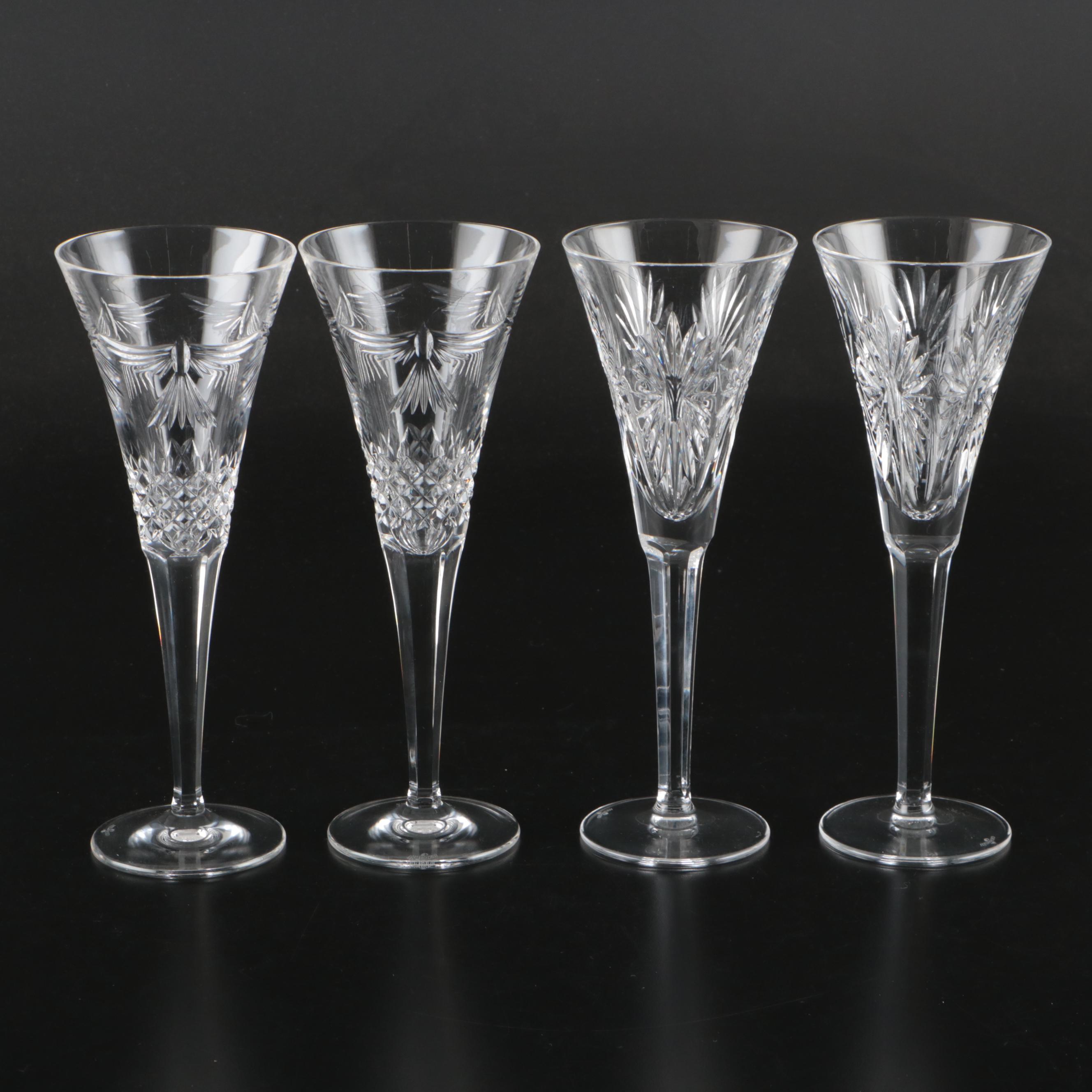 Waterford "Millennium Series" Crystal Champagne Flutes