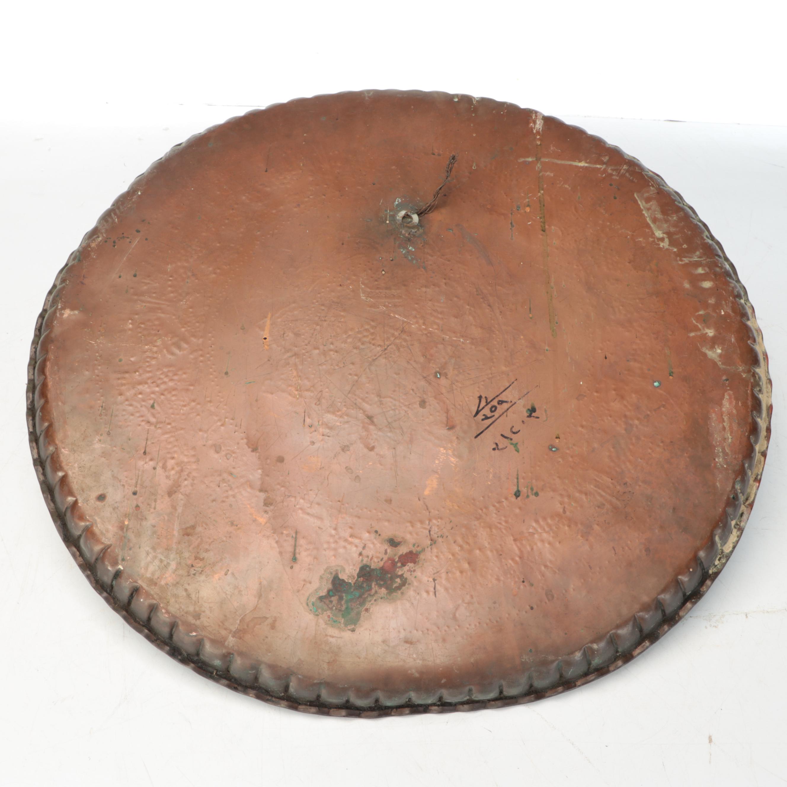 Persian Style Etched Copper Tray