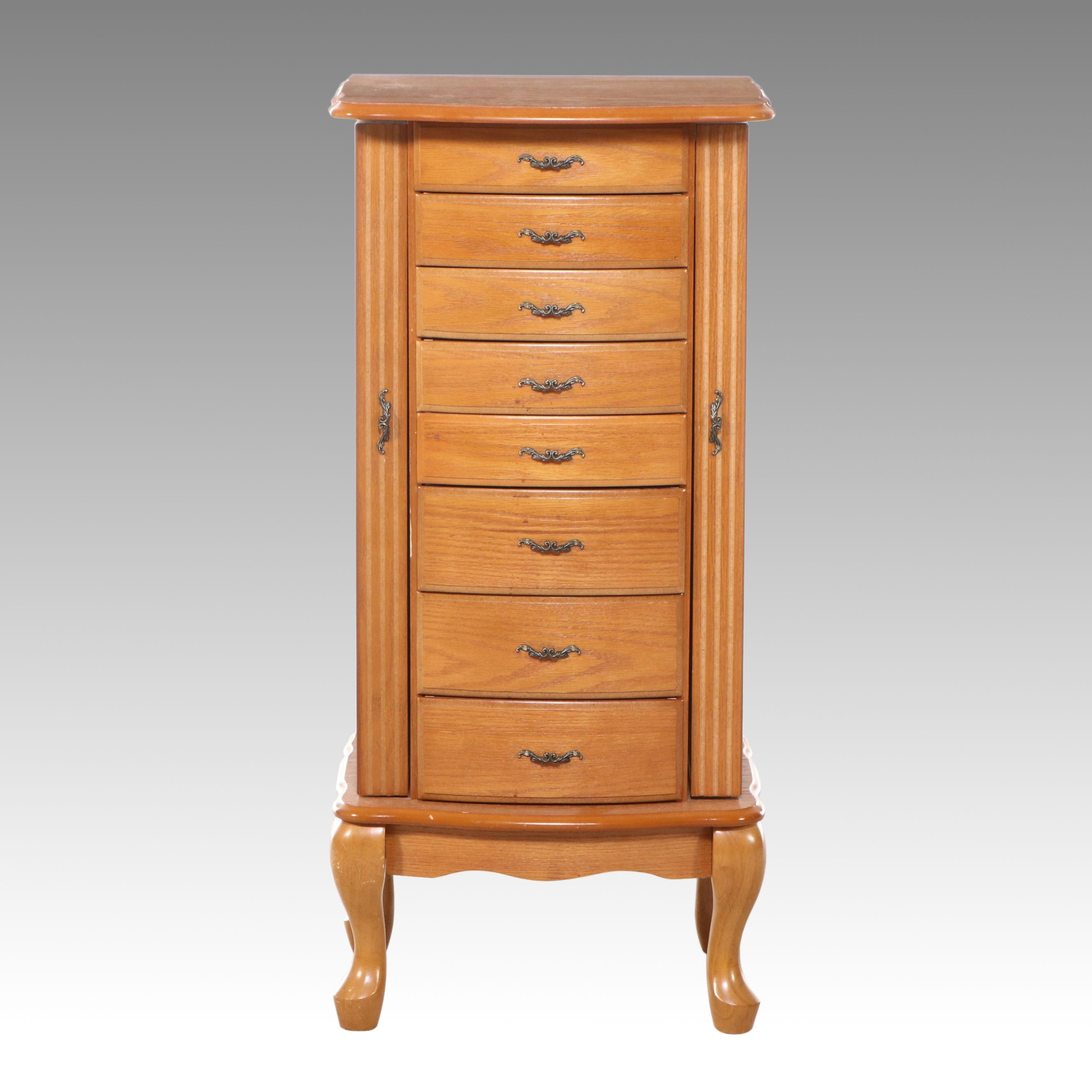 Colonial Style Jewelry Cabinet