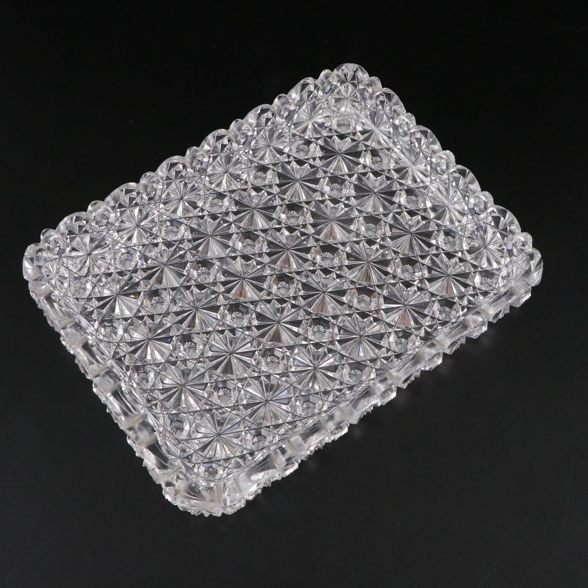 "Daisy & Button" Crystal Tray with American Brilliant Cut Crystal Bowl and More