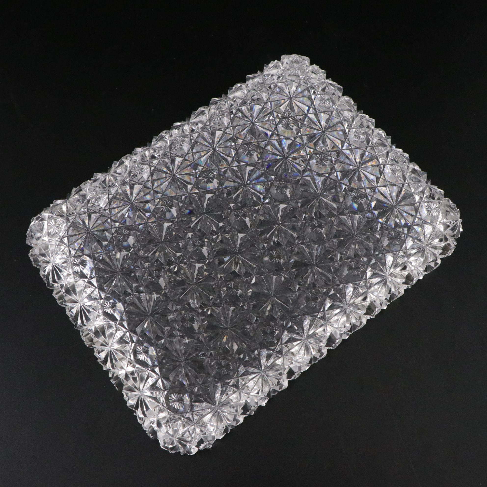 "Daisy & Button" Crystal Tray with American Brilliant Cut Crystal Bowl and More