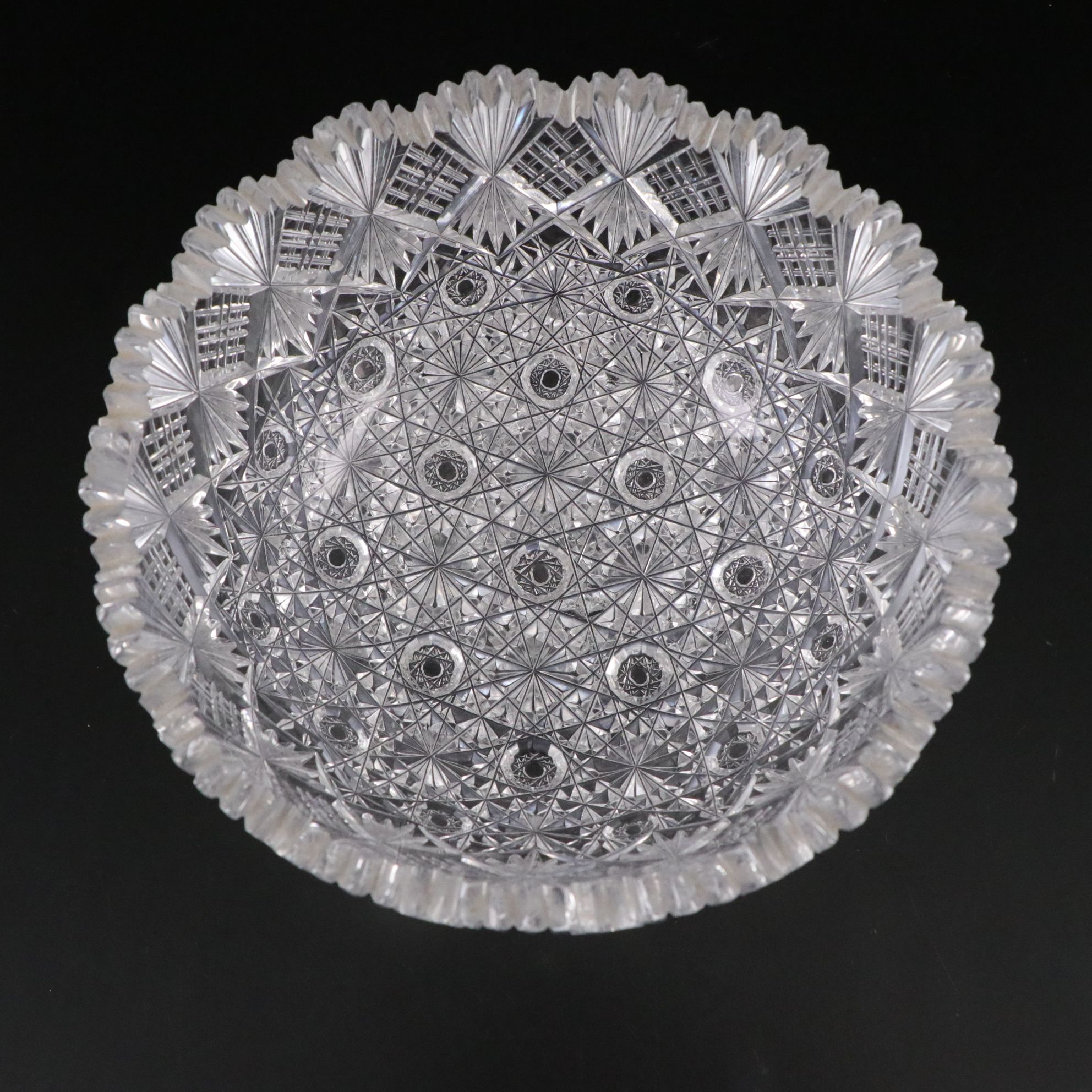 "Daisy & Button" Crystal Tray with American Brilliant Cut Crystal Bowl and More