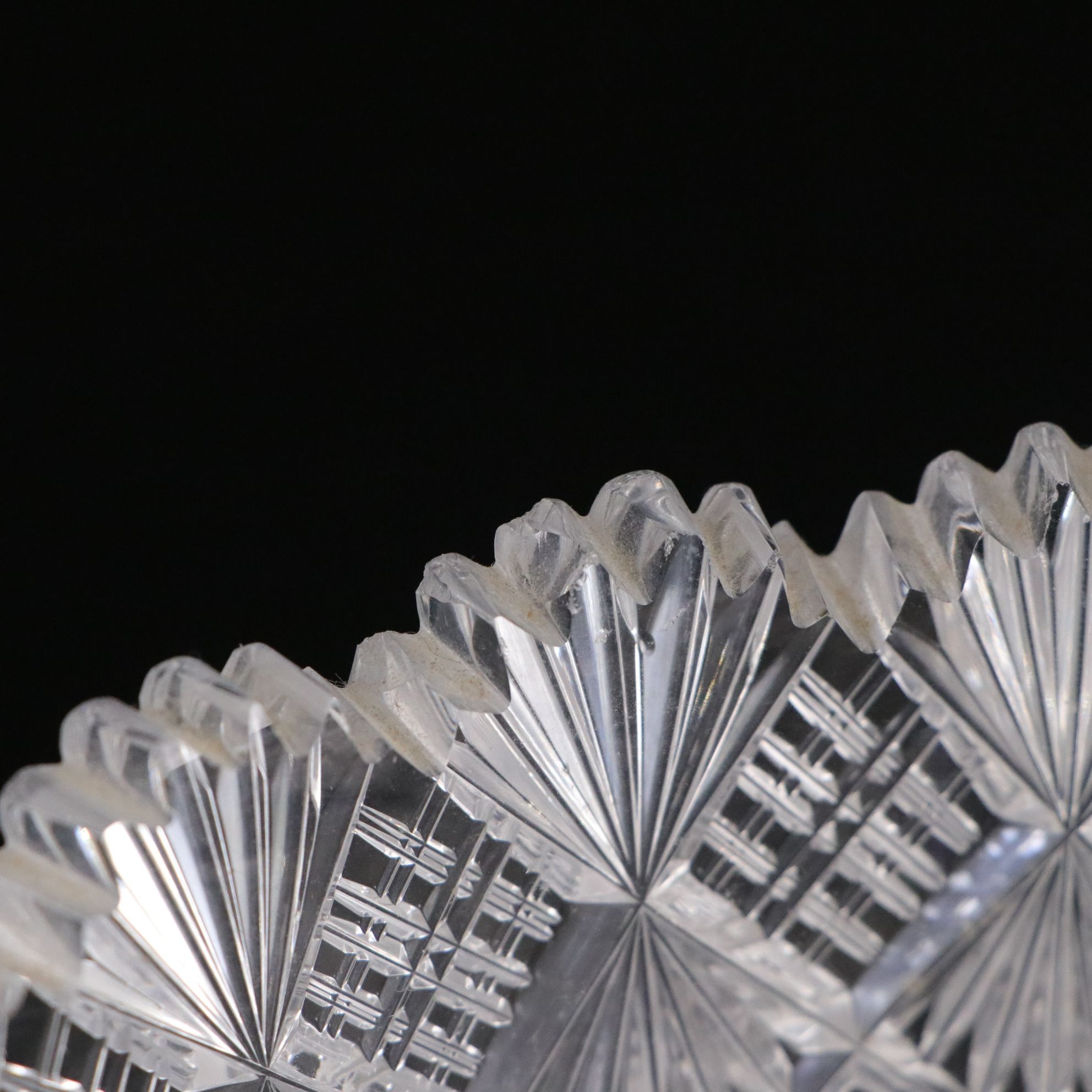 "Daisy & Button" Crystal Tray with American Brilliant Cut Crystal Bowl and More