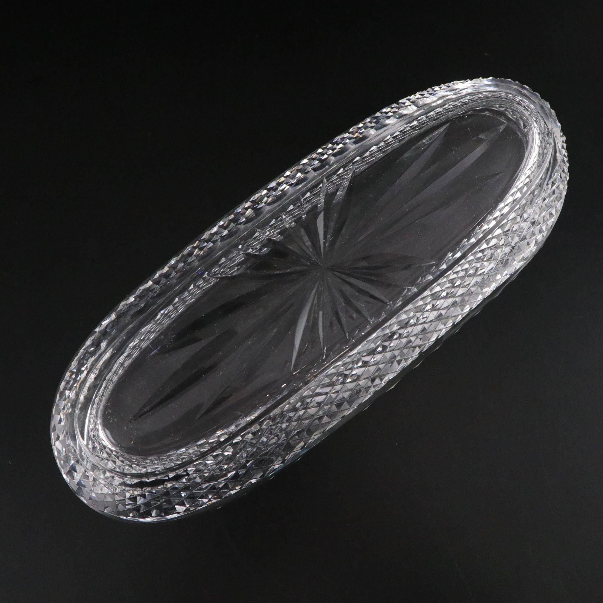 "Daisy & Button" Crystal Tray with American Brilliant Cut Crystal Bowl and More