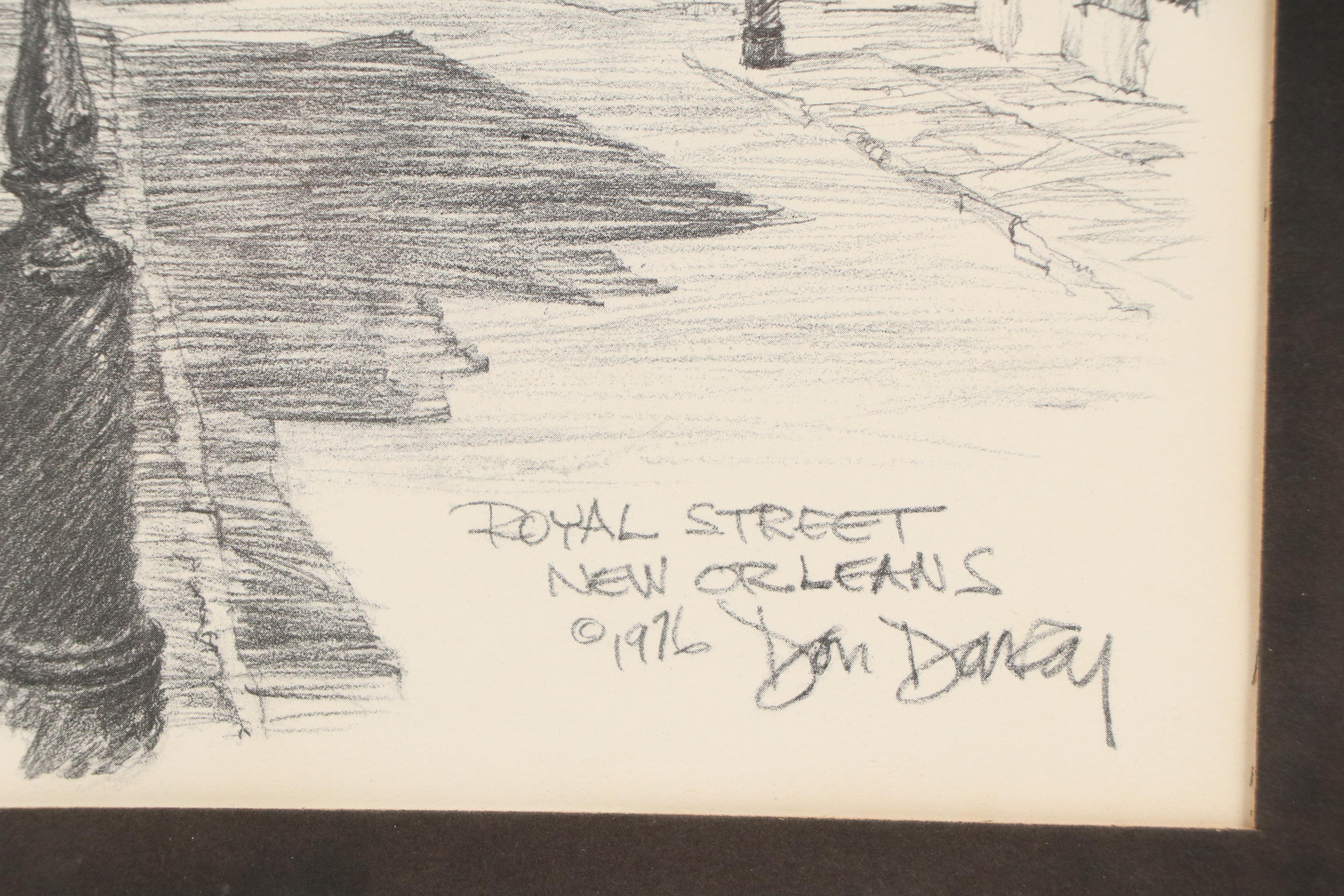 Don Davey Halftone "Royal Street New Orleans," 1976