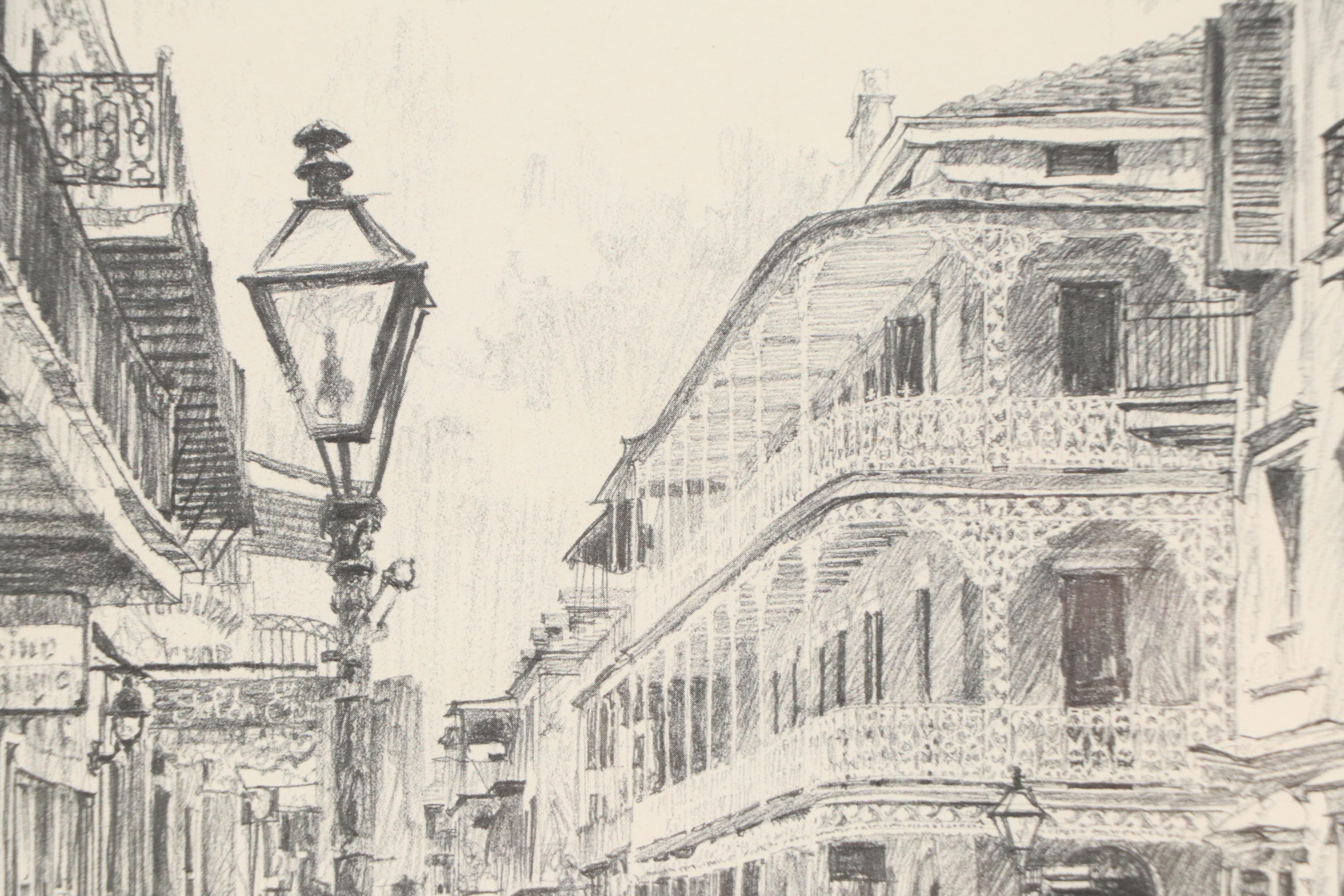 Don Davey Halftone "Royal Street New Orleans," 1976