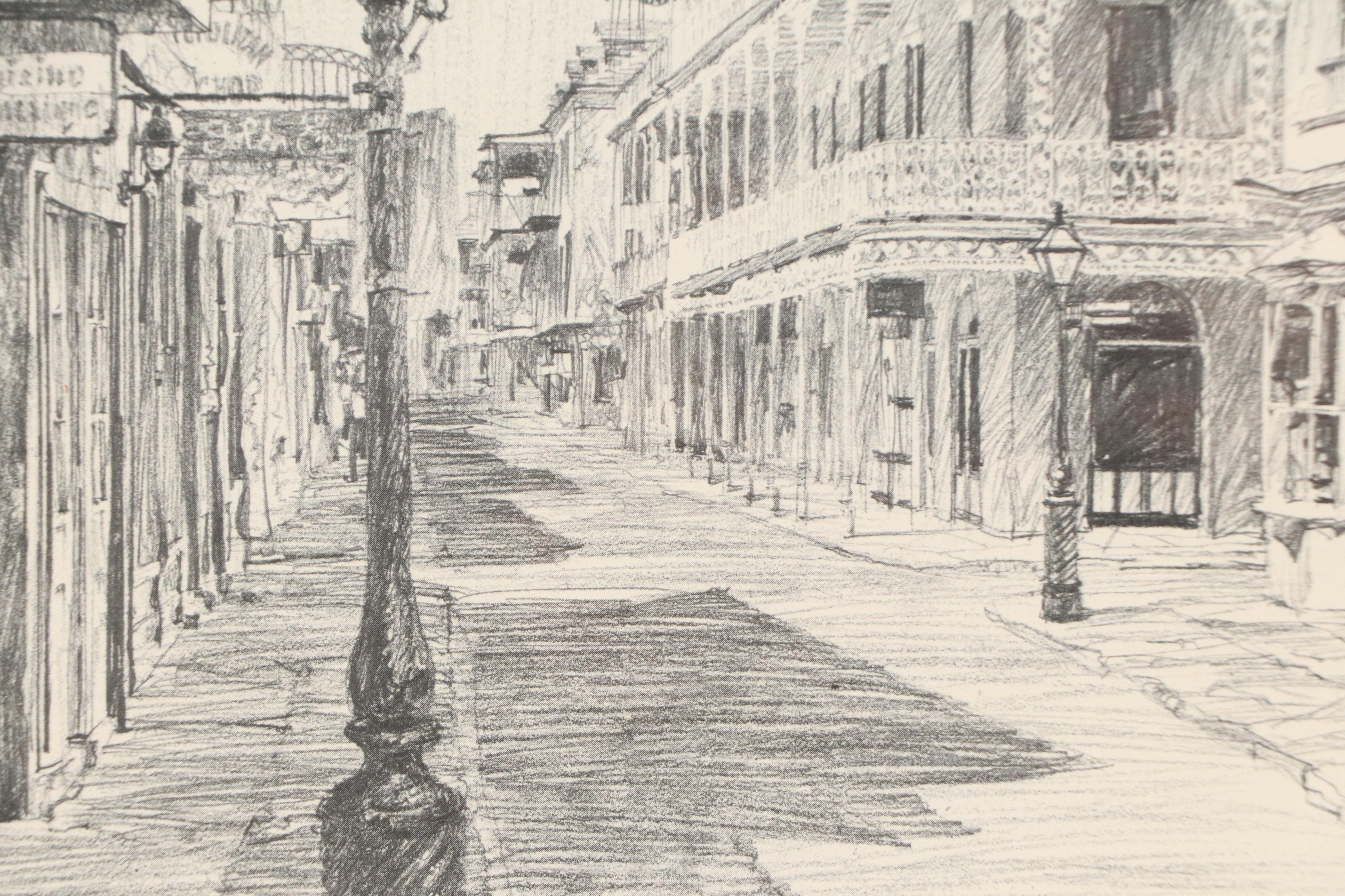 Don Davey Halftone "Royal Street New Orleans," 1976