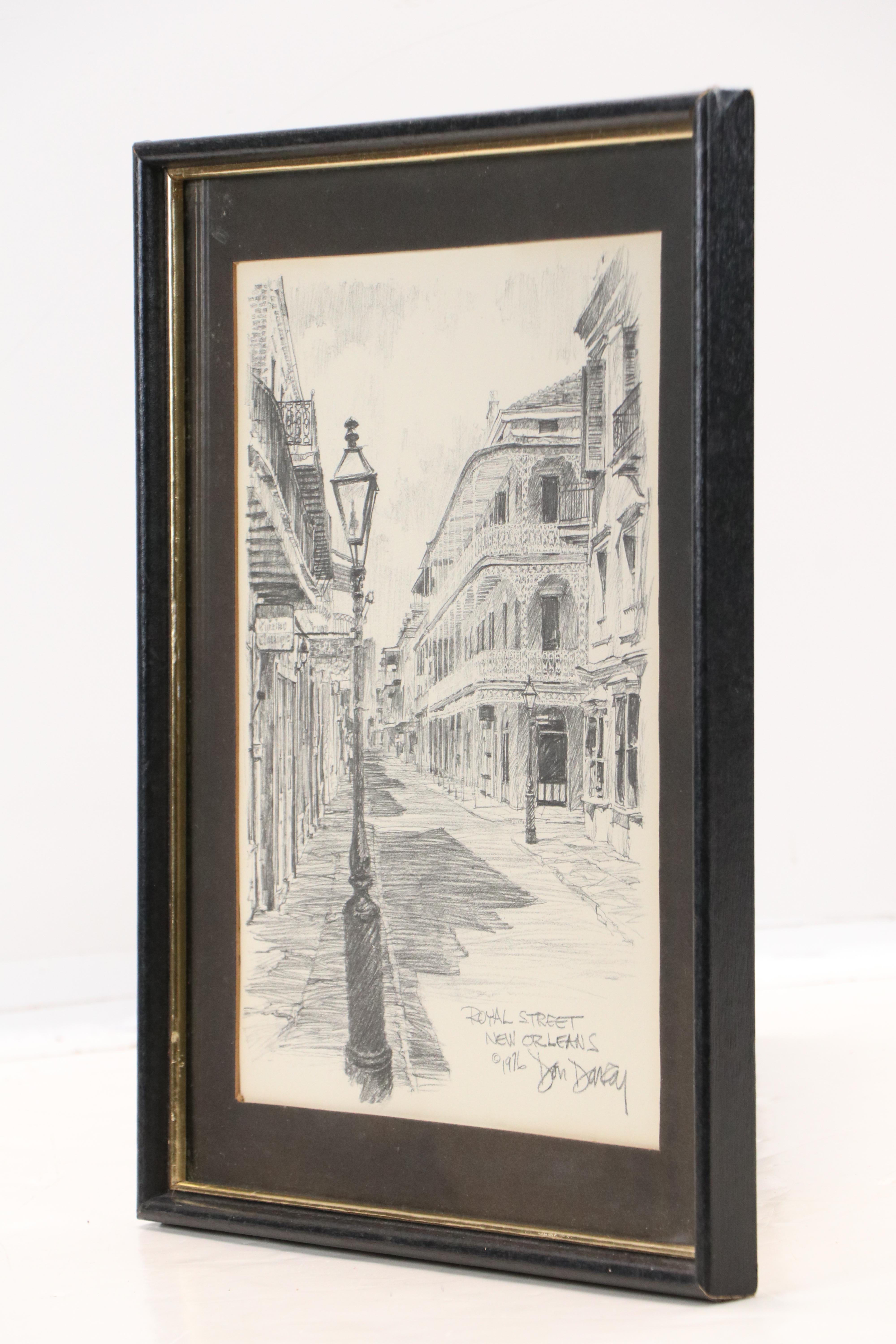 Don Davey Halftone "Royal Street New Orleans," 1976