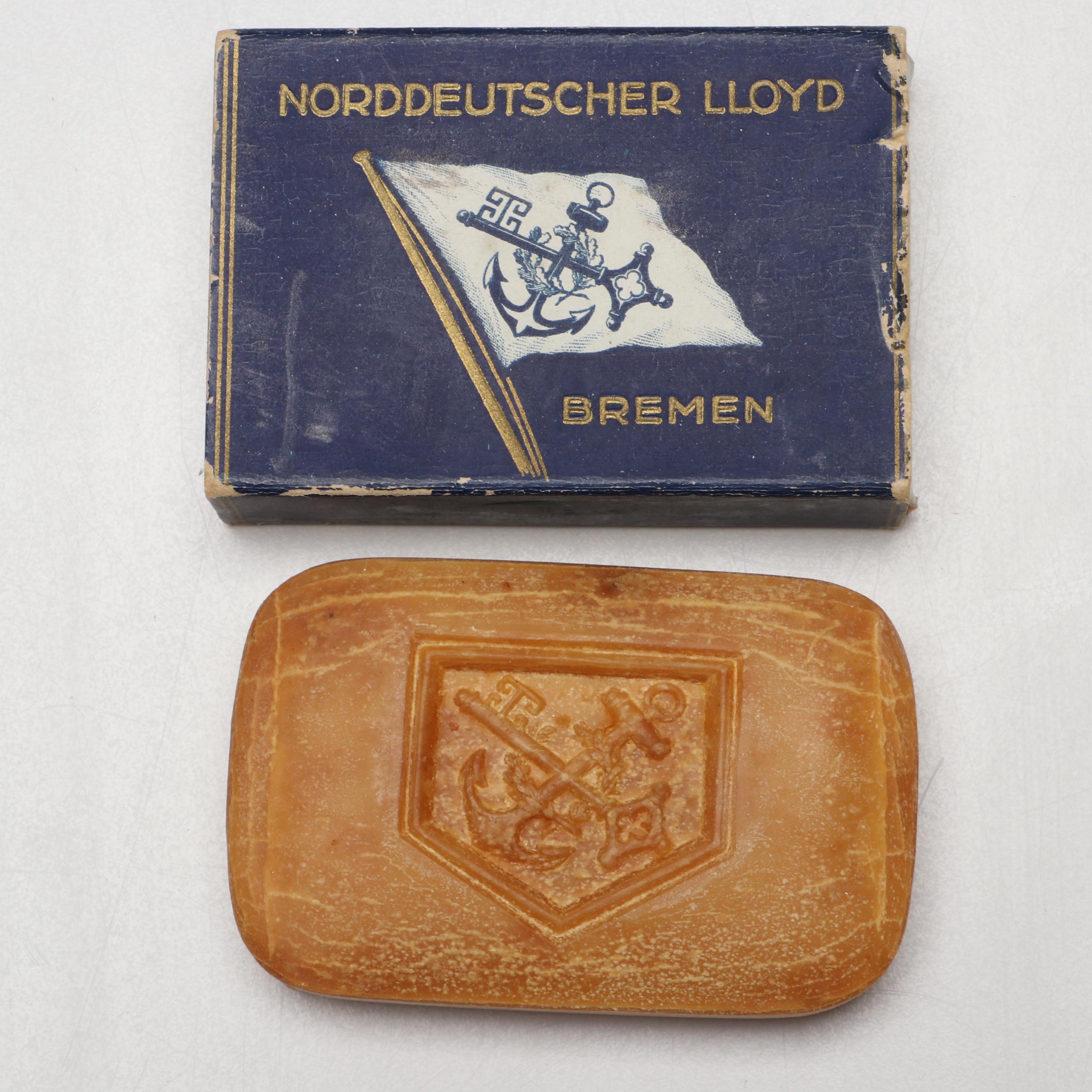 S.S. Europa Ashtray, Ribbon, Folding Knife and More Memorabilia, Early 20th C.