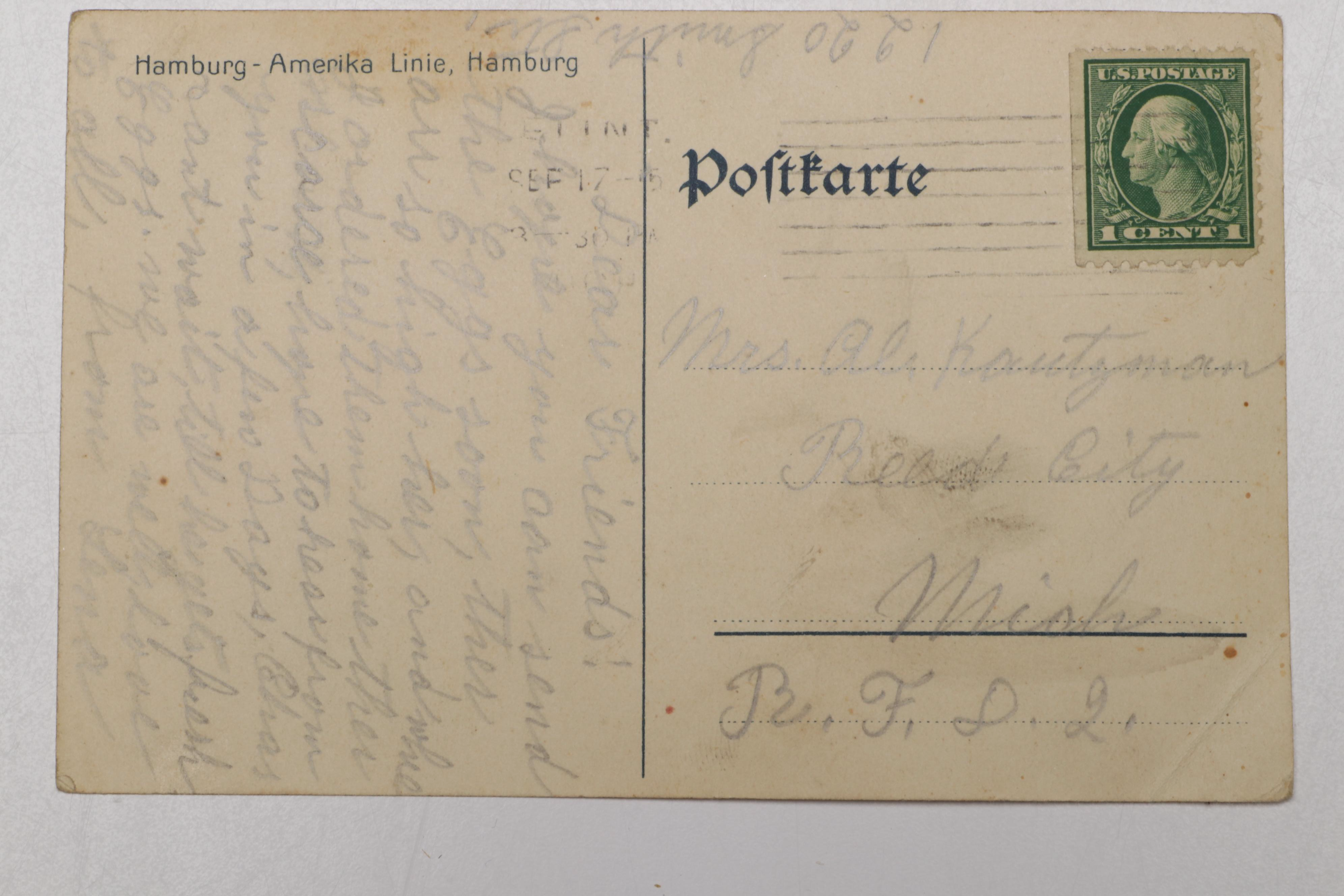 S.S. Europa Ashtray, Ribbon, Folding Knife and More Memorabilia, Early 20th C.