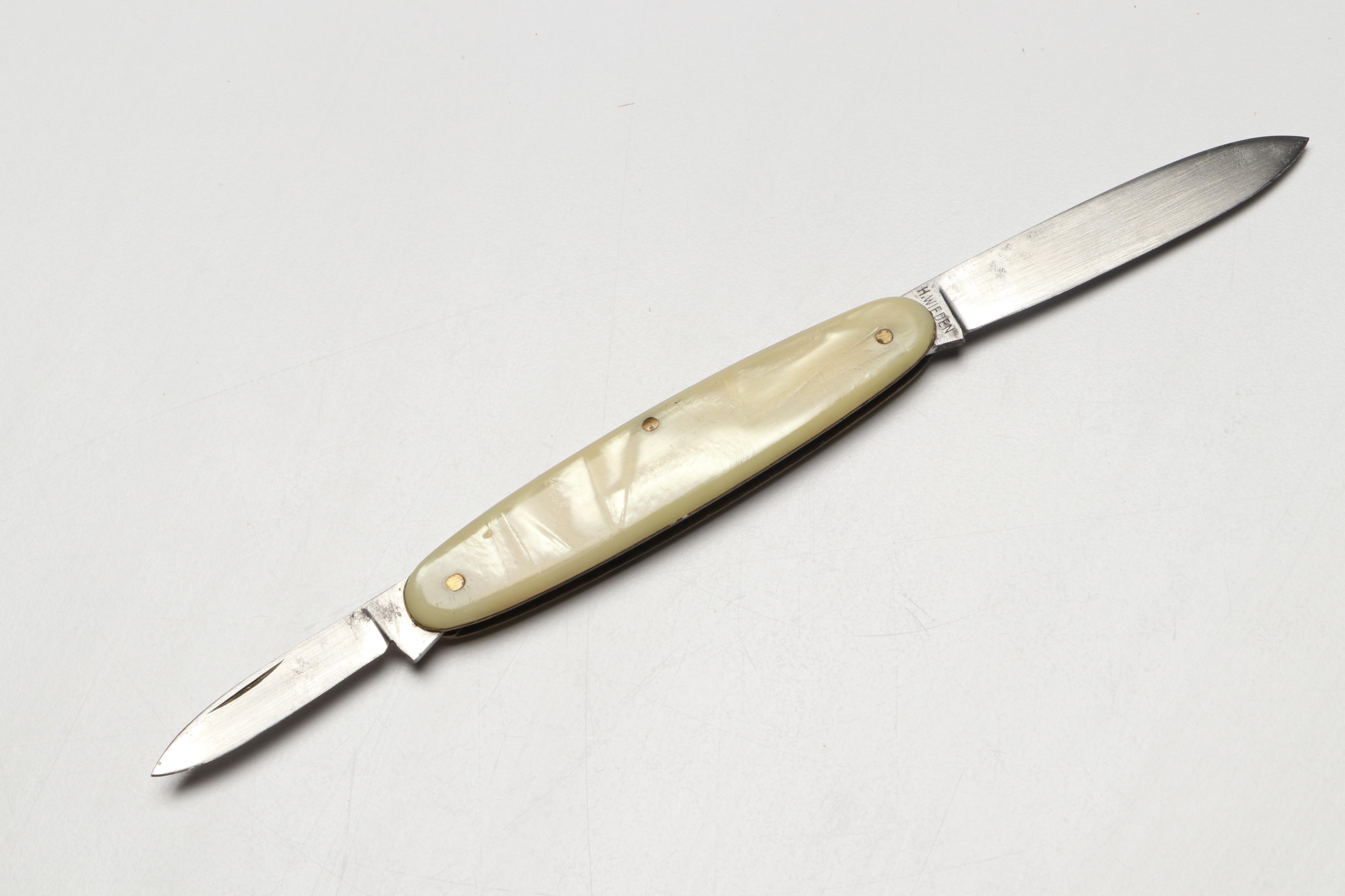 S.S. Europa Ashtray, Ribbon, Folding Knife and More Memorabilia, Early 20th C.