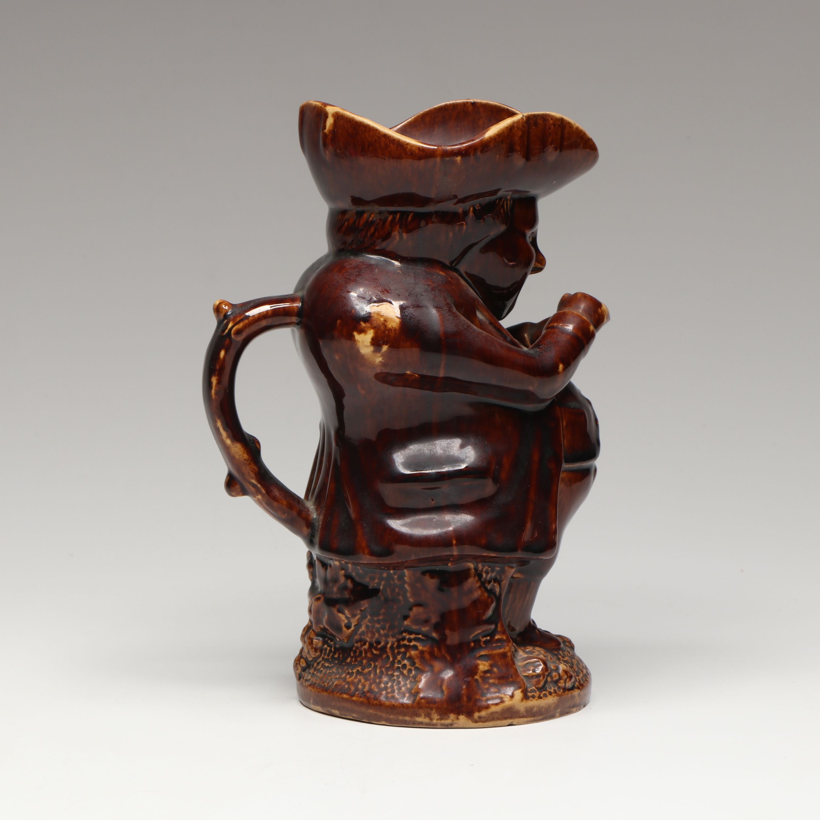 Rockingham Glaze "Snuff Taker" Stoneware Toby Jug