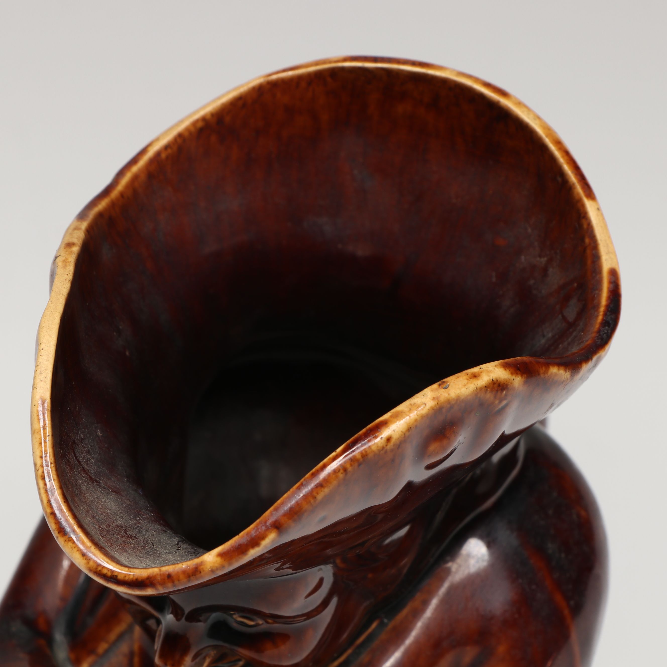 Rockingham Glaze "Snuff Taker" Stoneware Toby Jug