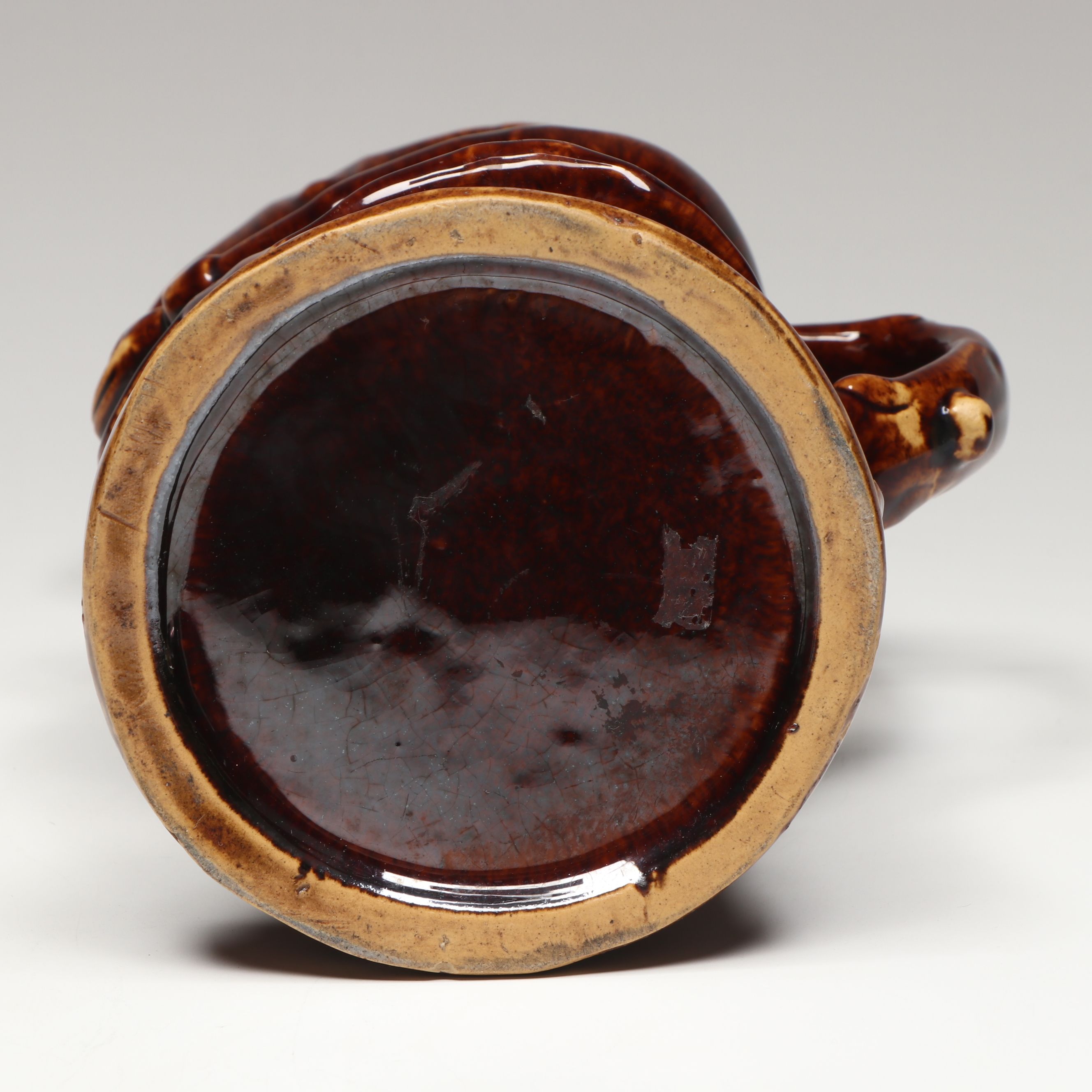 Rockingham Glaze "Snuff Taker" Stoneware Toby Jug