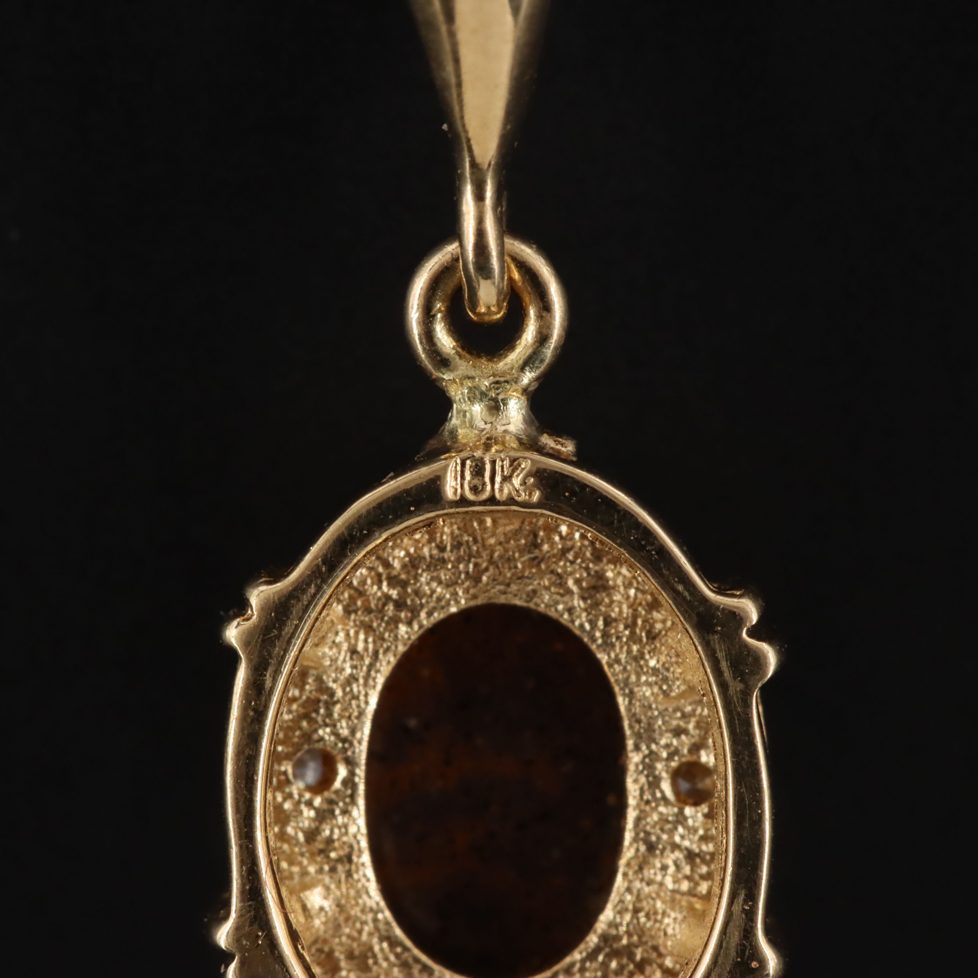 18K Opal and Diamond Pendant