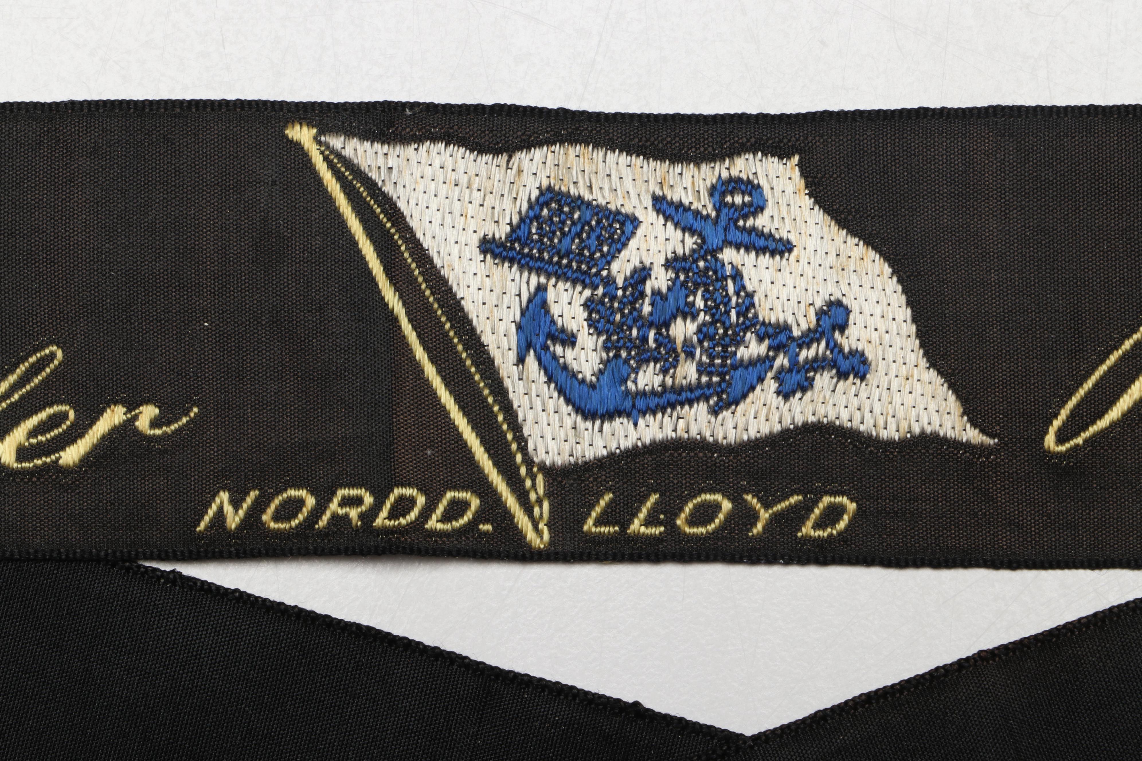 S.S. Bremen Teapot, Creamer, Ribbon and Photo Print