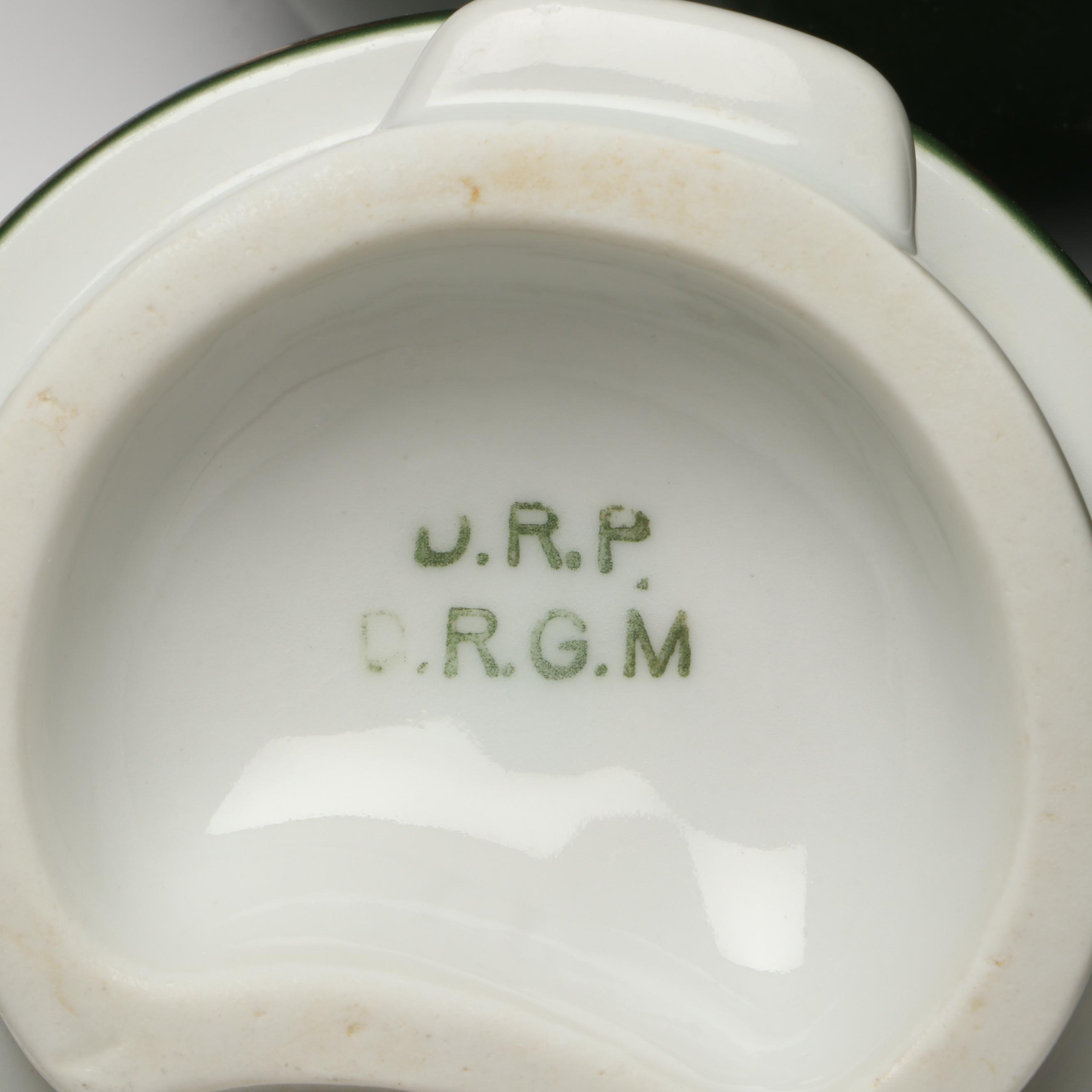 S.S. Bremen Teapot, Creamer, Ribbon and Photo Print