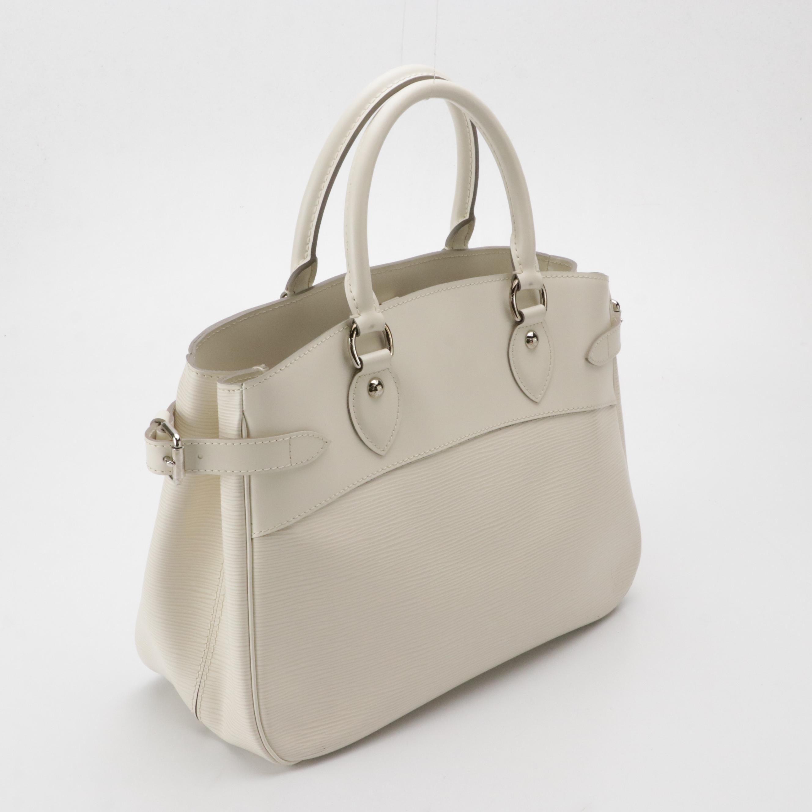 Louis Vuitton Passy PM Satchel in Ivorie Epi and Smooth Leather