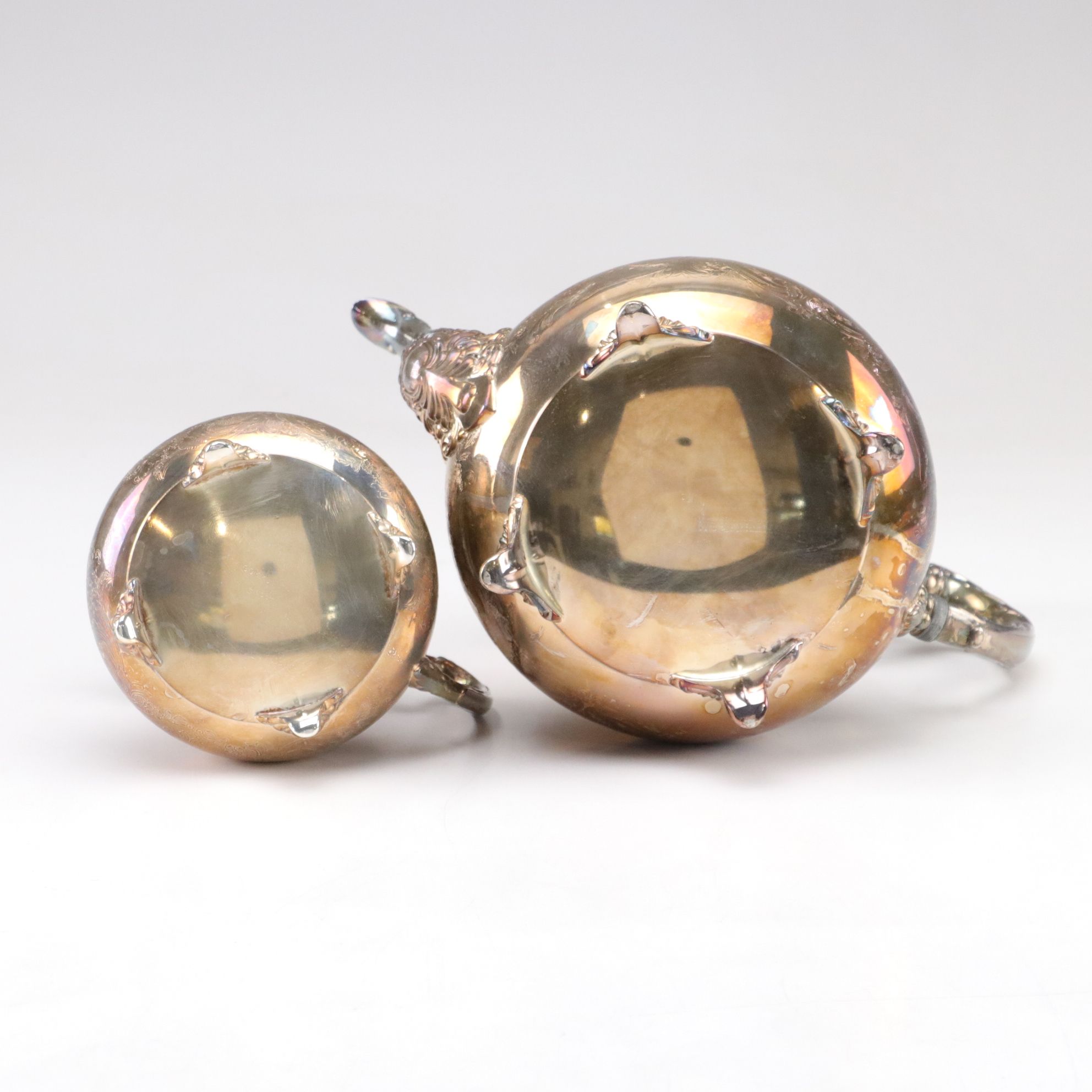 Community Silver Plate Tea Service with Handled Serving Tray