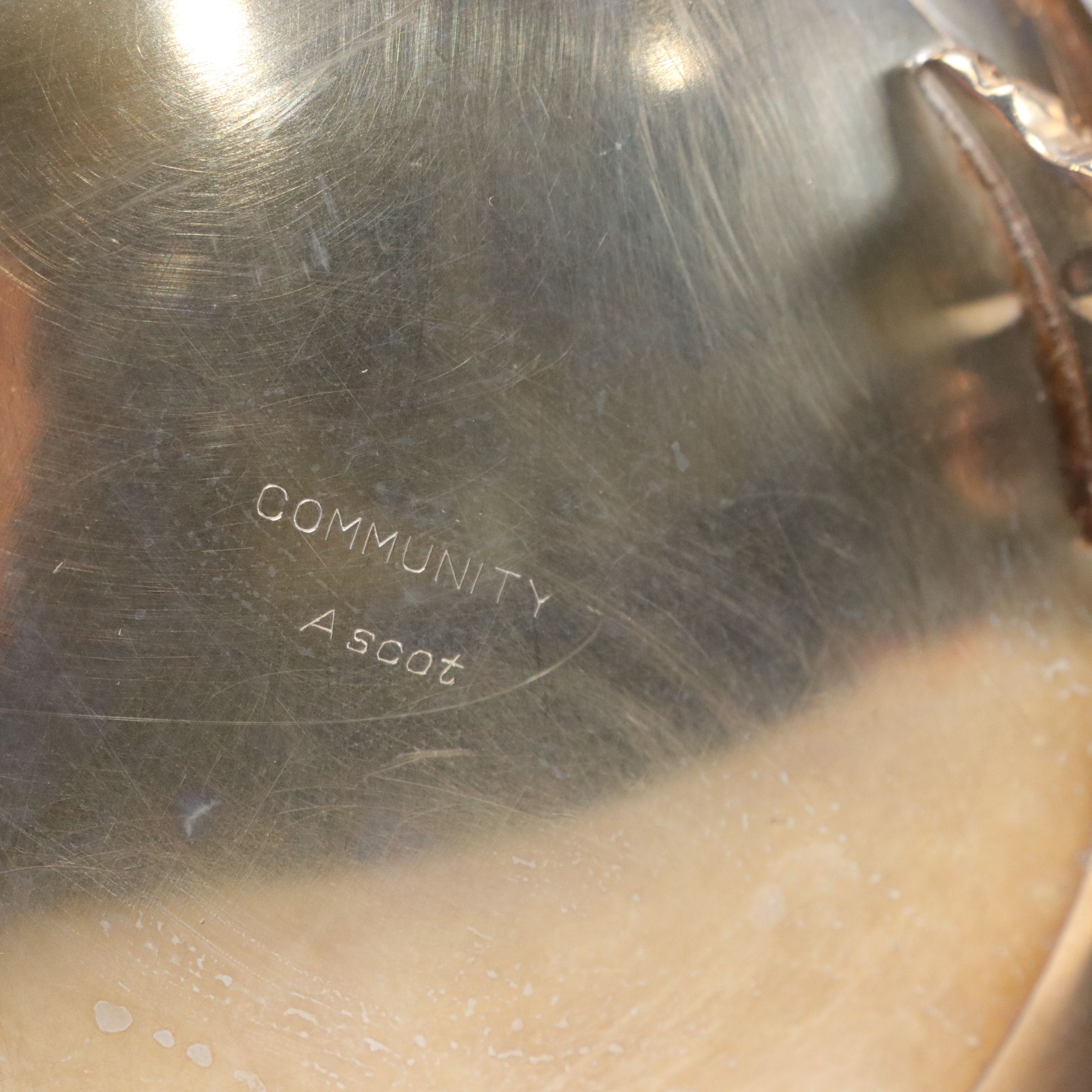 Community Silver Plate Tea Service with Handled Serving Tray