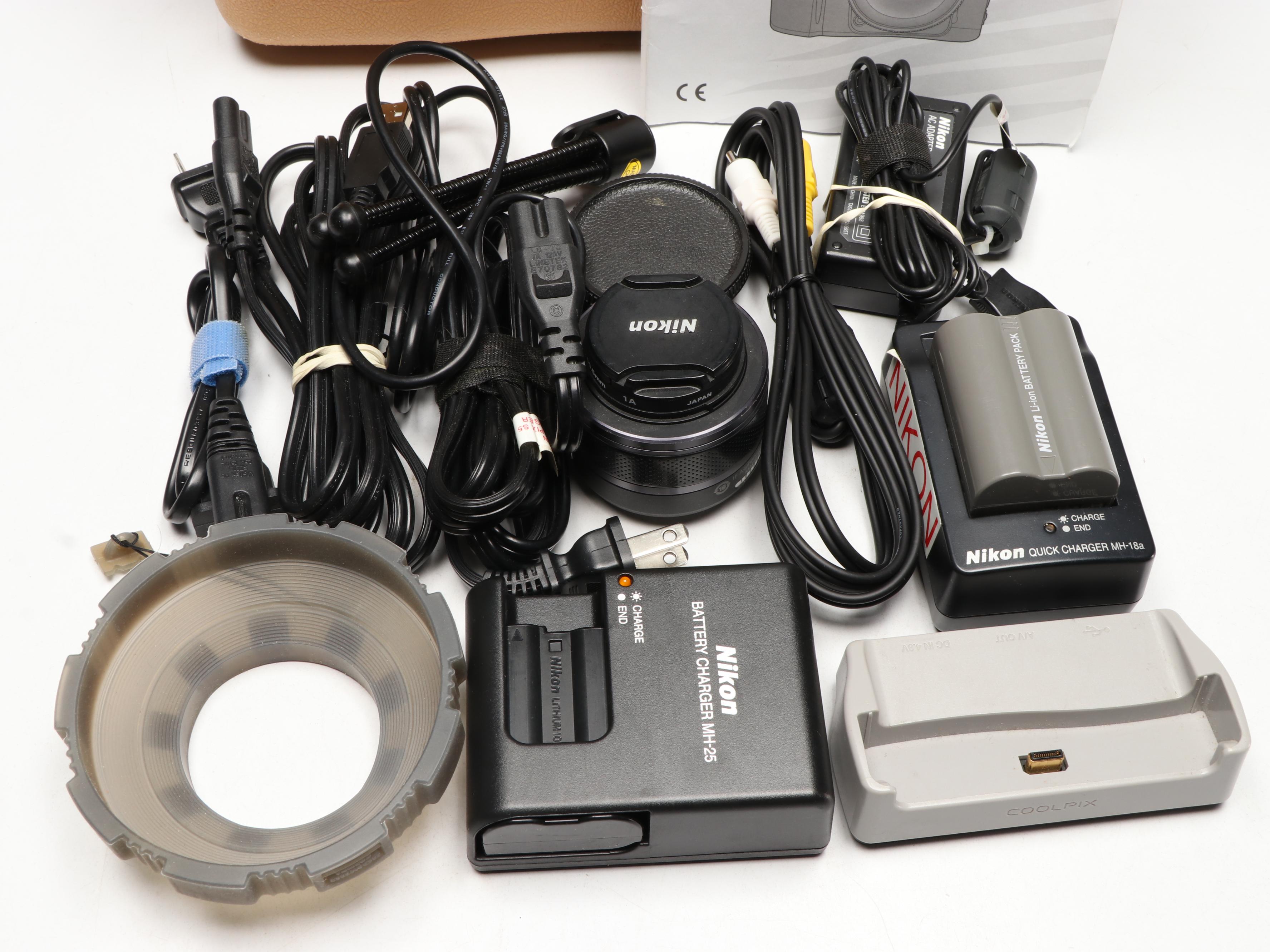 Nikon D80 SLR Camera with Hard Plastic Case and Accessories