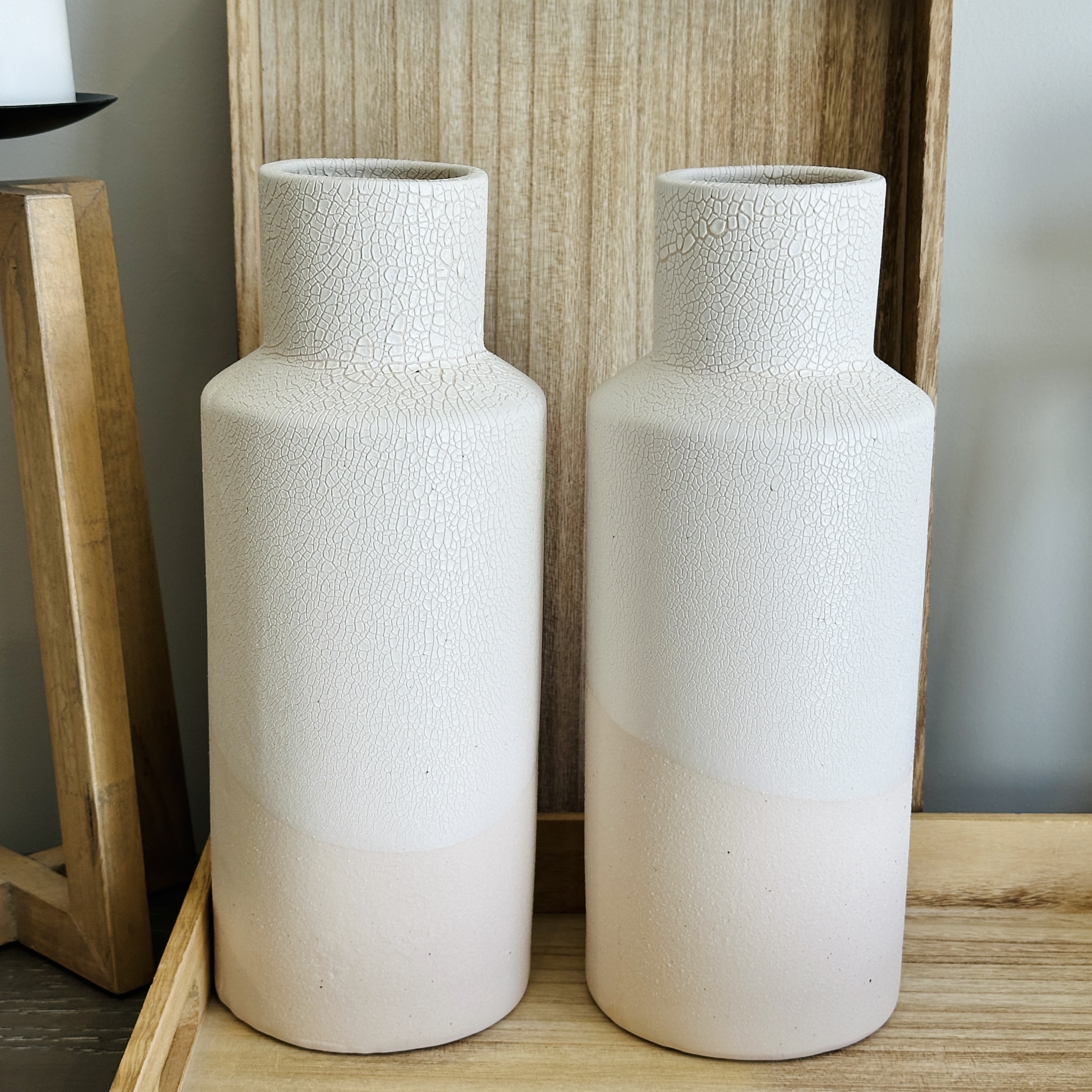 Contemporary Wood Candle Holders, Trays, and Other Home Décor