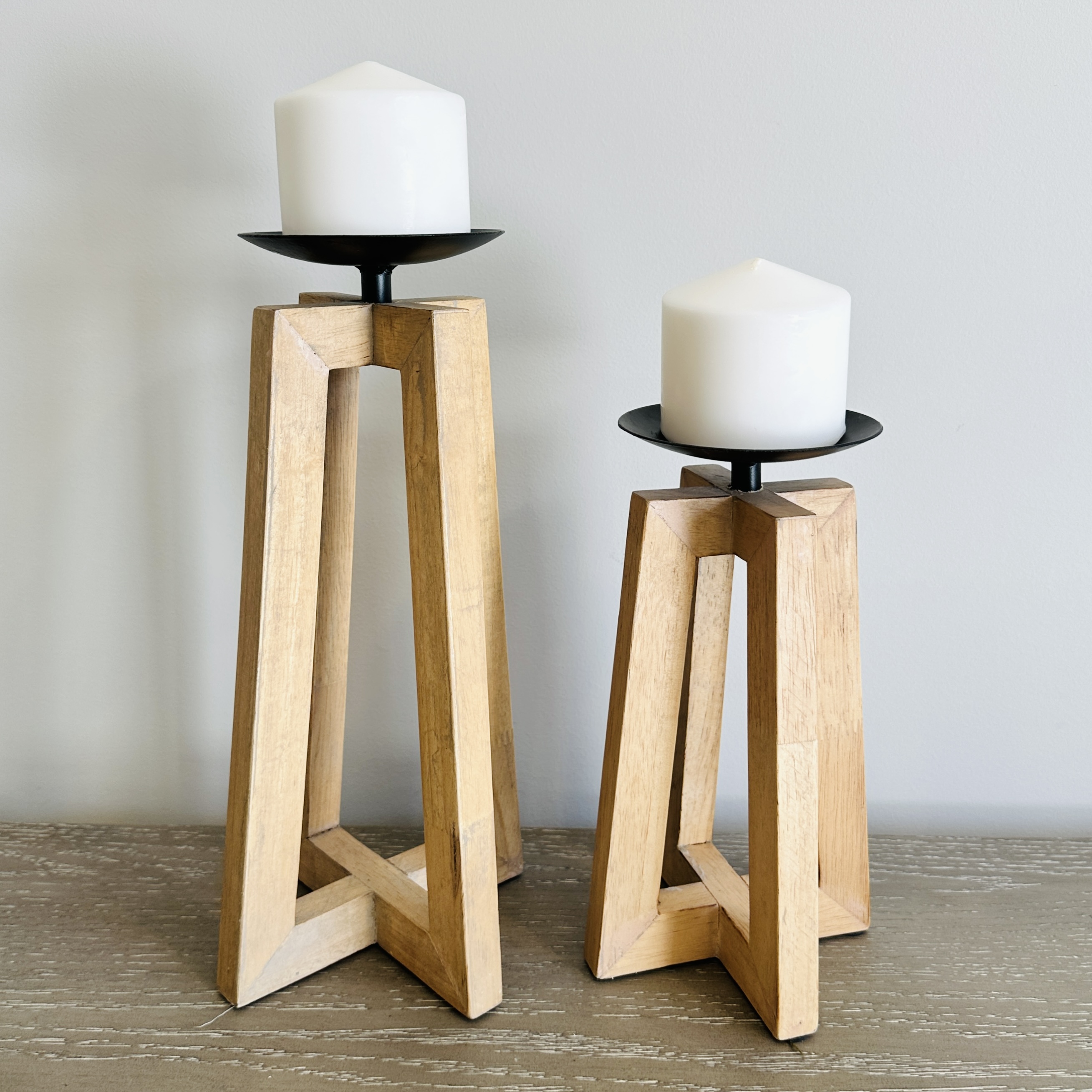 Contemporary Wood Candle Holders, Trays, and Other Home Décor