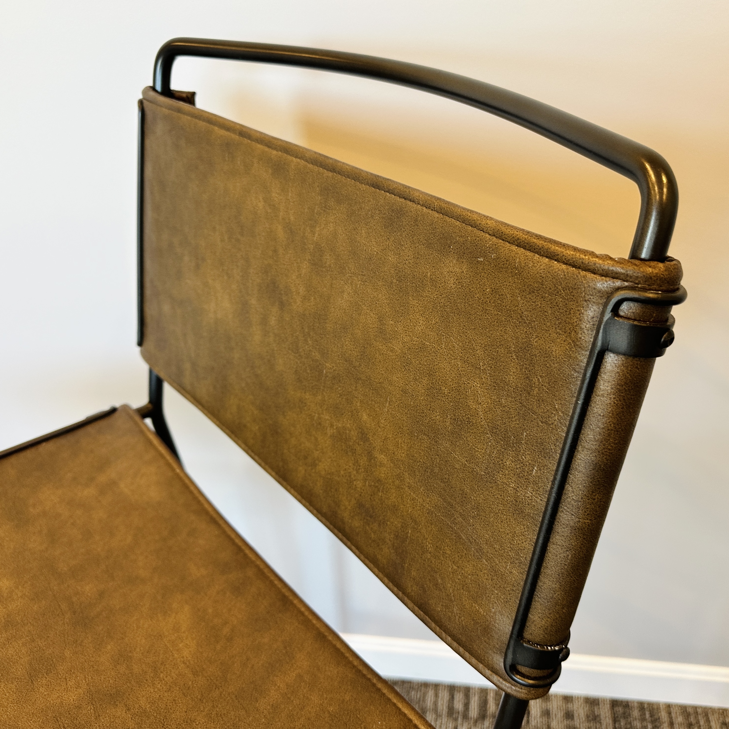 Set of Six Four Hands "Wharton" Counter Stools